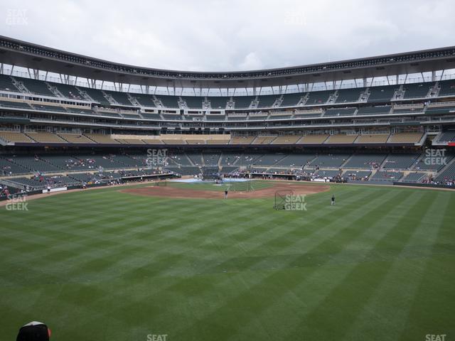 Seating view for Target Field Section 132