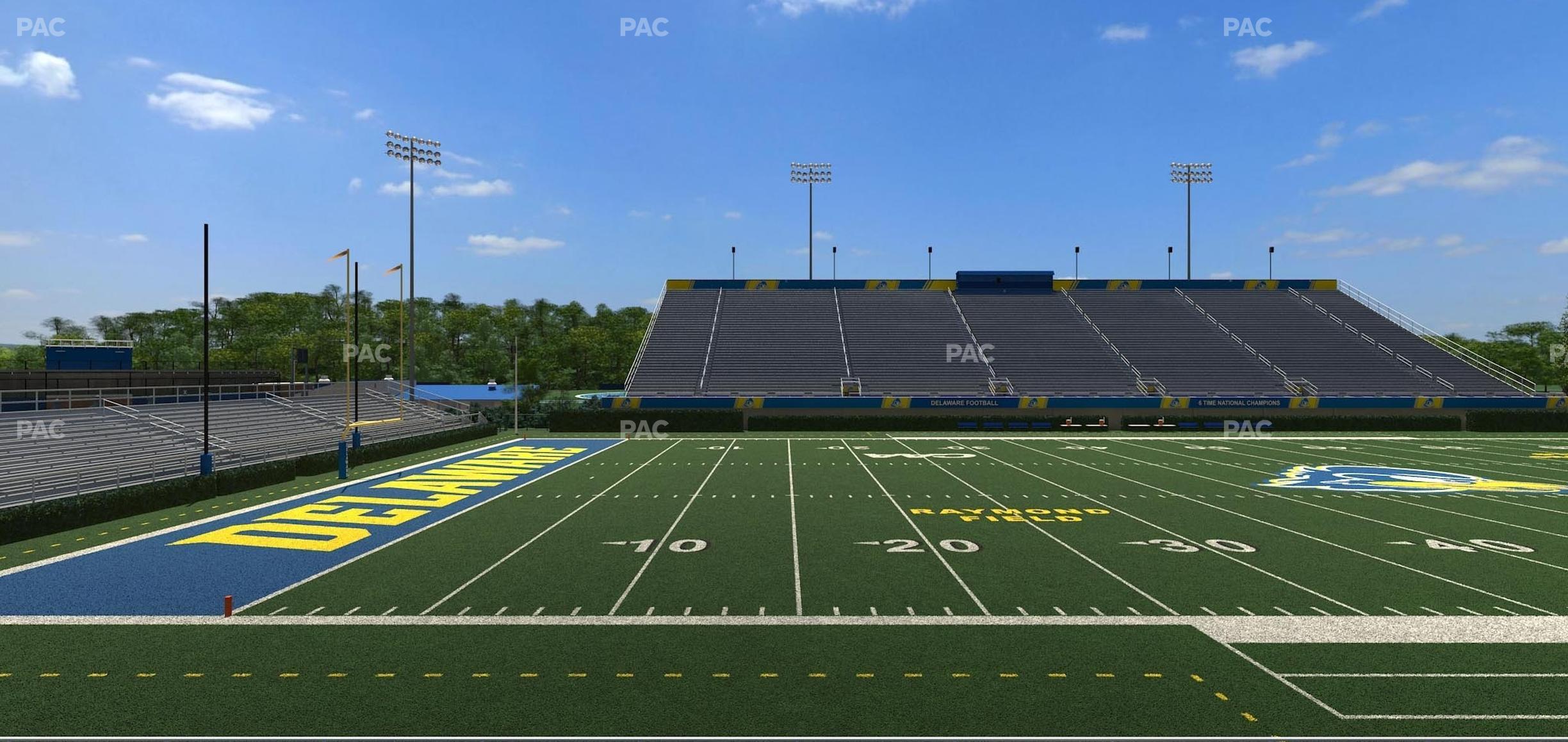 Seating view for Delaware Stadium Section Loge 109 A