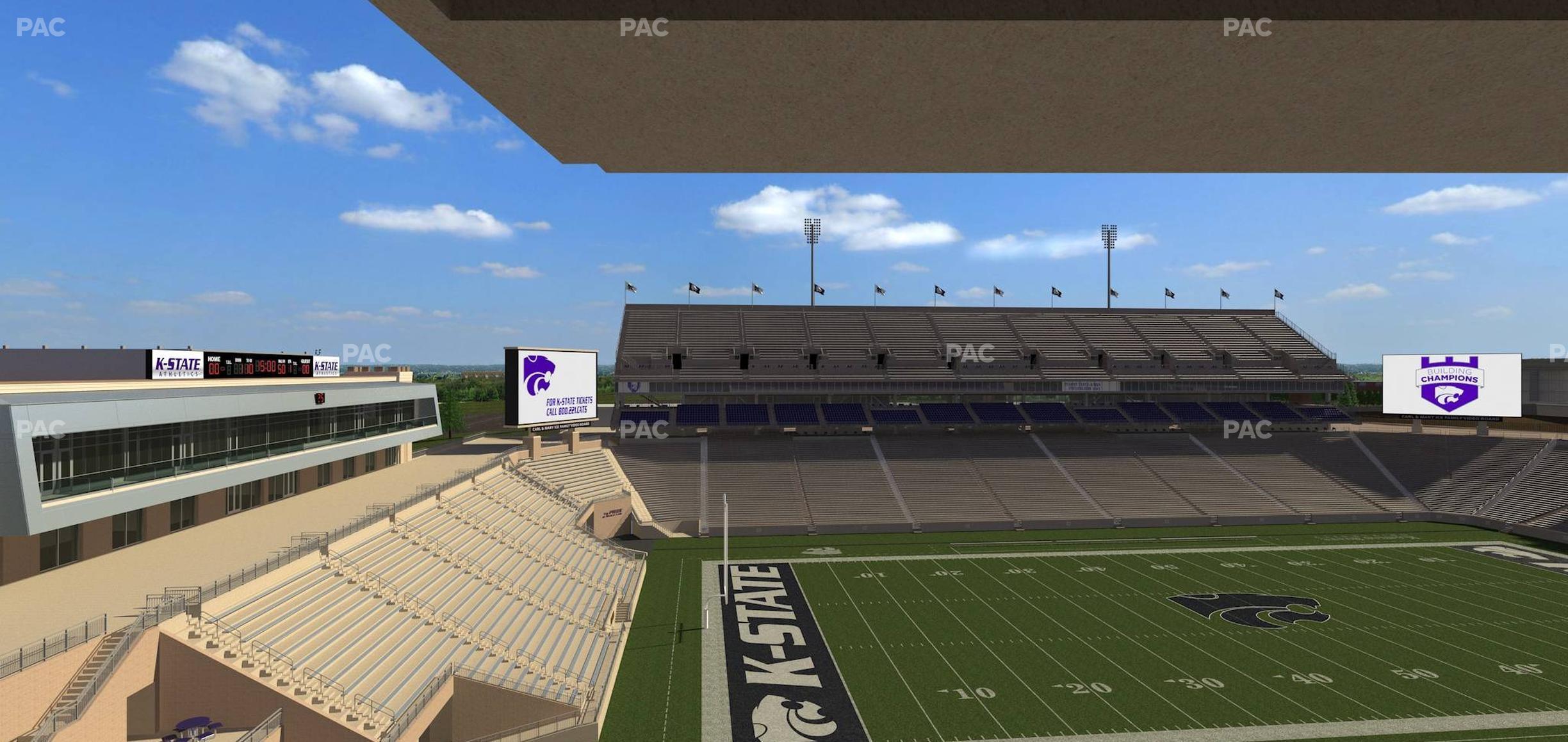 Seating view for Bill Snyder Family Stadium Section Loge 301