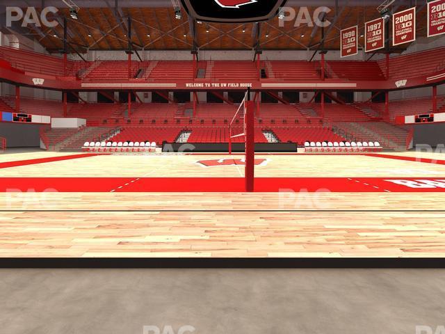 Seating view for Wisconsin Field House Section Wc R