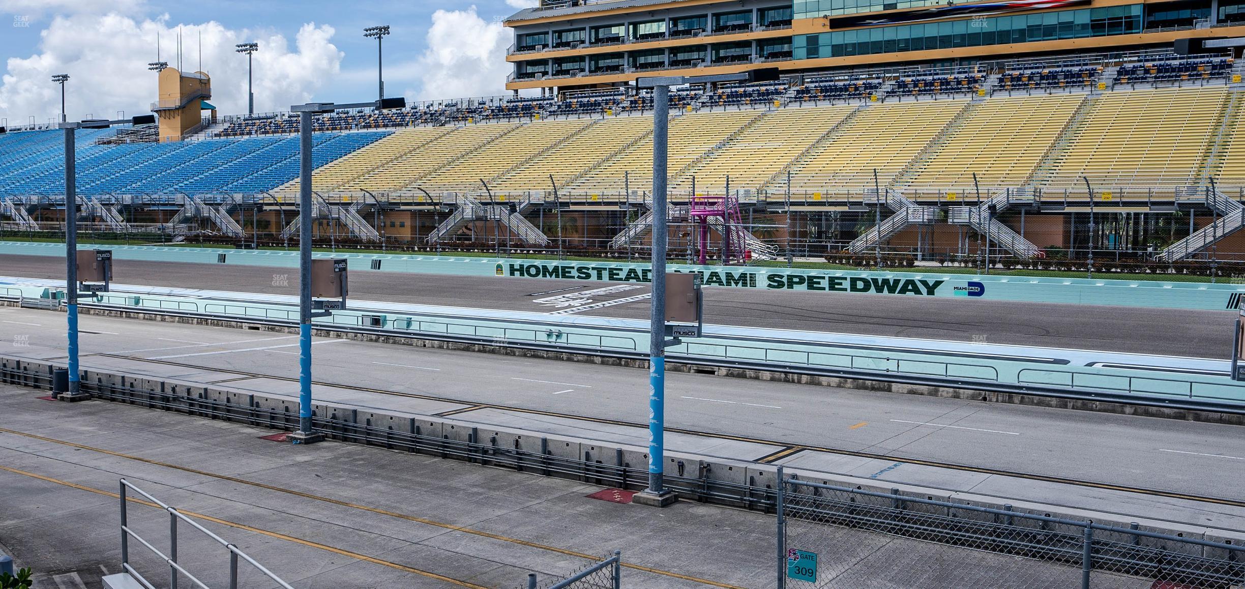 Seating view for Homestead-Miami Speedway Section Pit Road Cabana 16