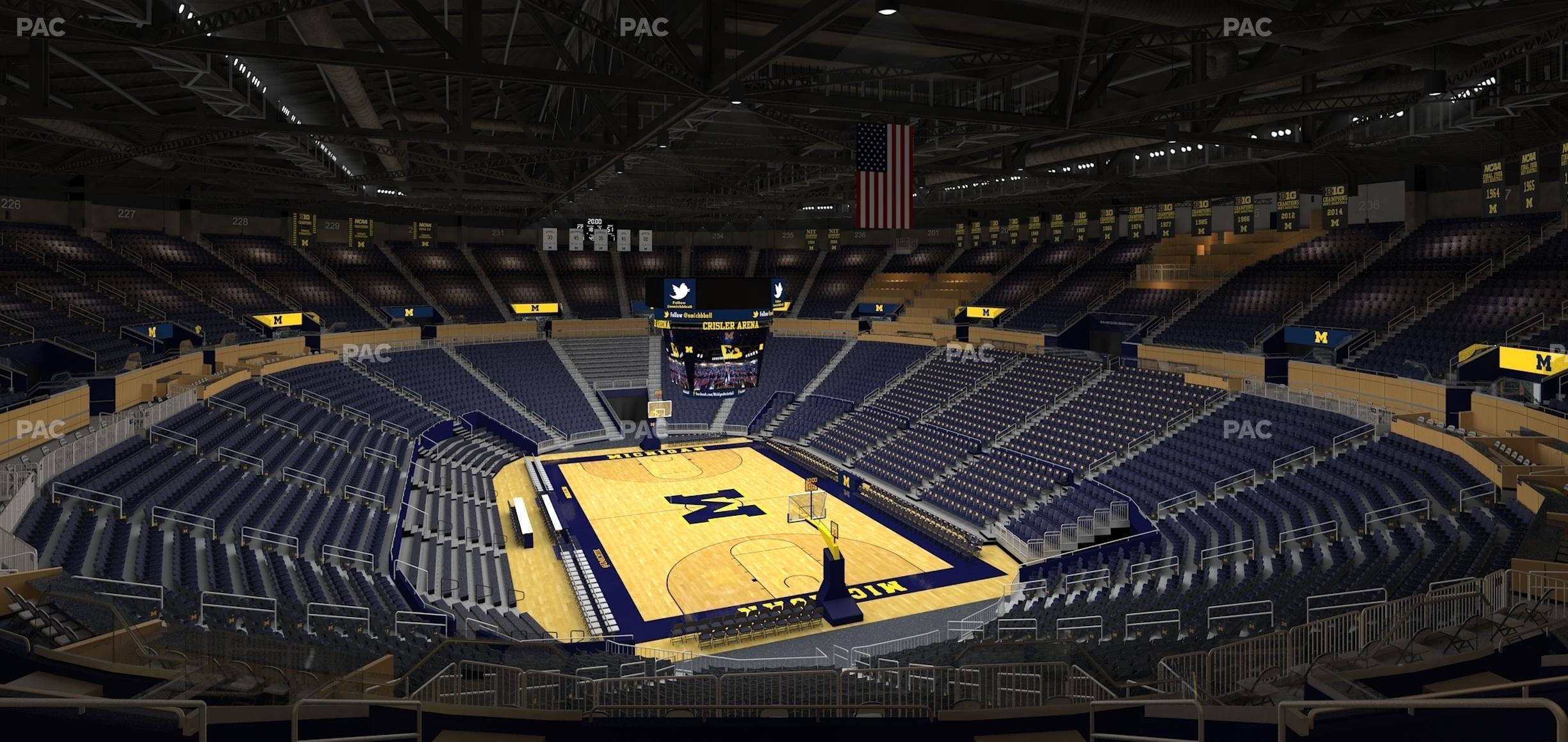 Seating view for Crisler Center Section 216