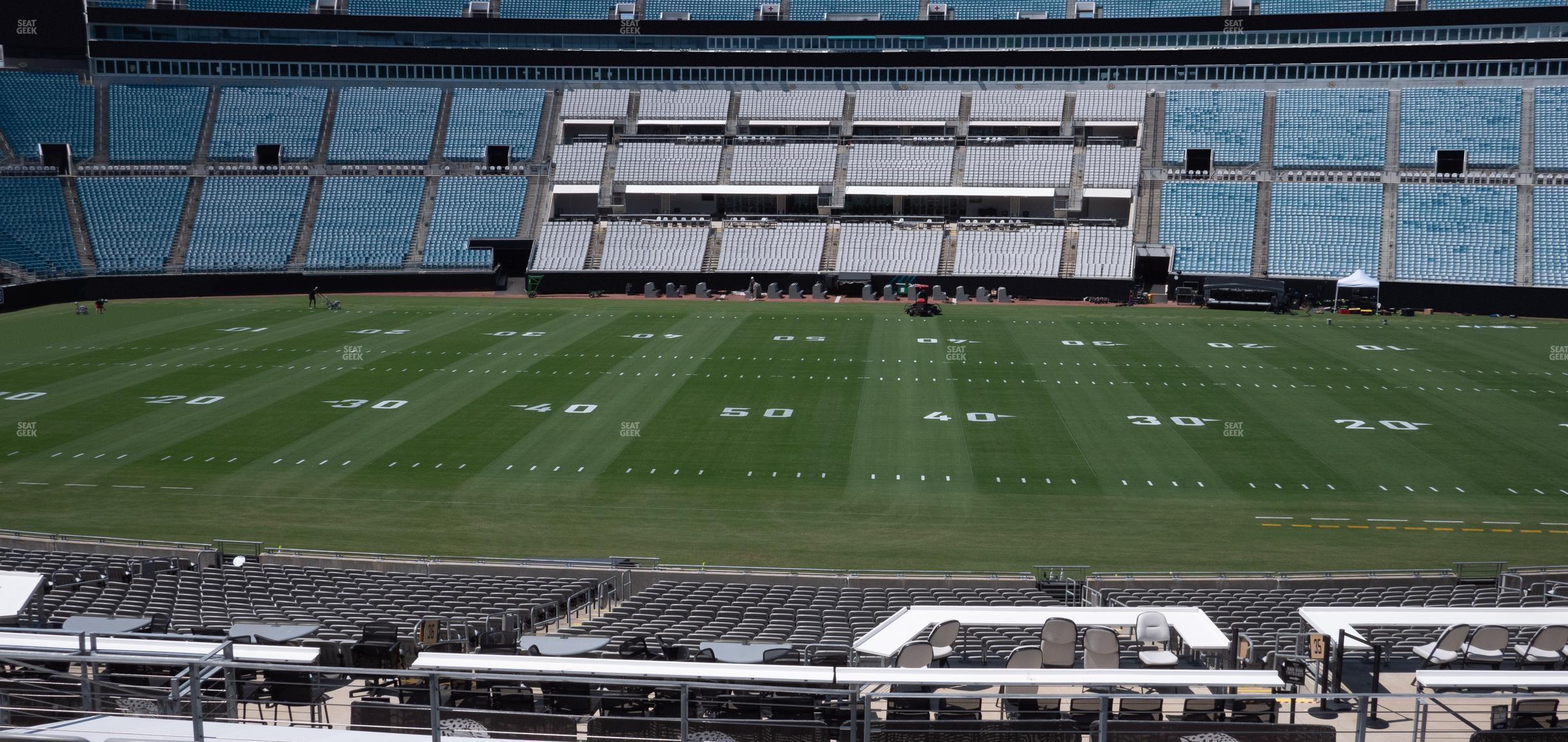 Seating view for EverBank Stadium Section Gallagher Club 136