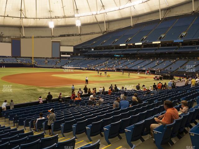 Seating view for Tropicana Field Section 125