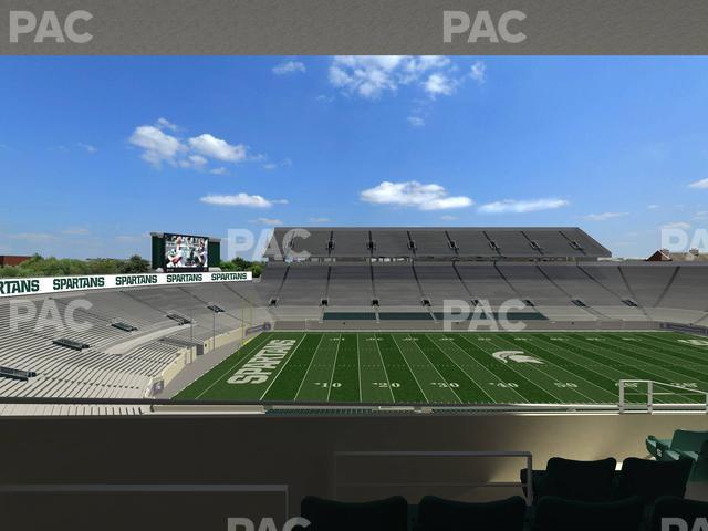 Seating view for Spartan Stadium (Michigan) Section Spartan Club 10