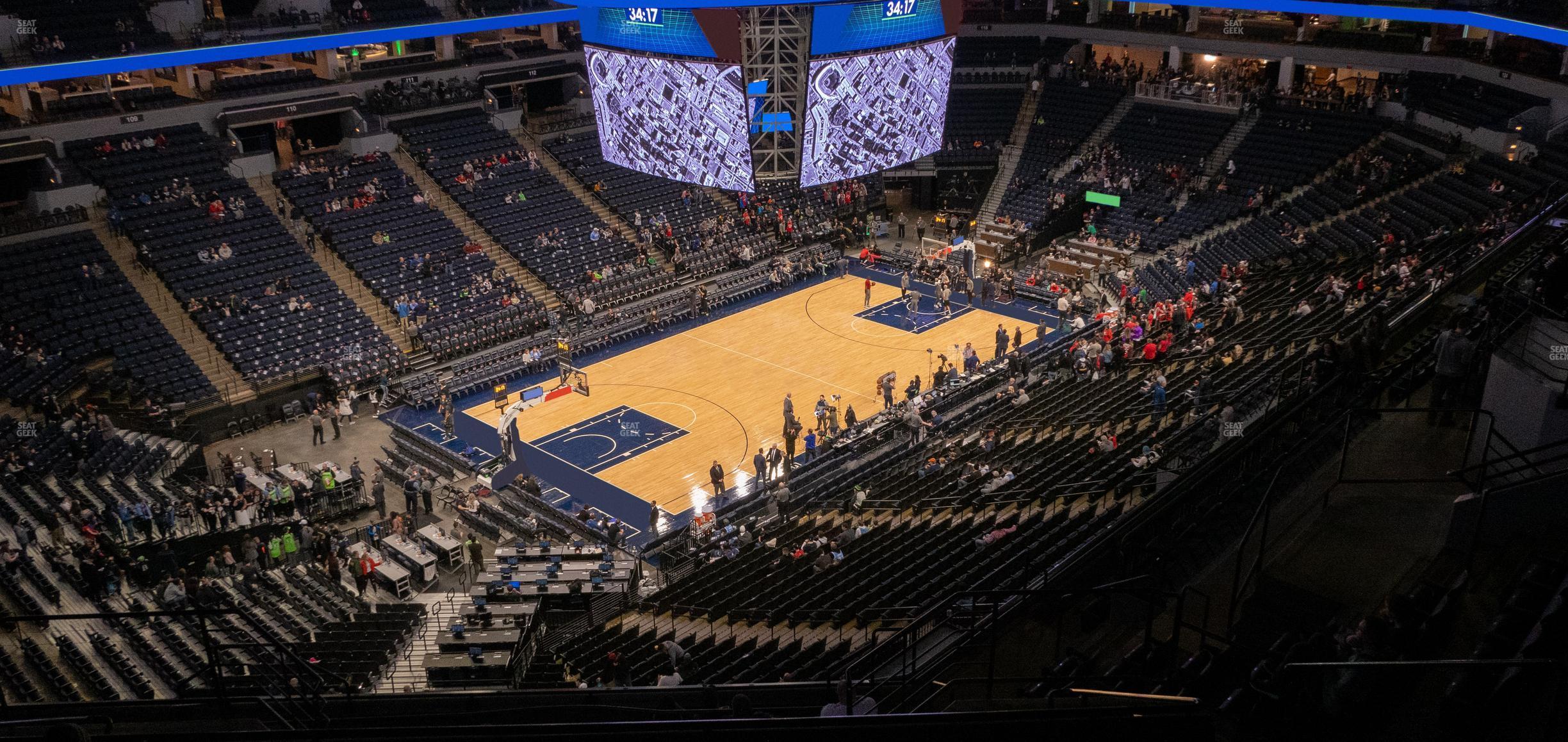 Seating view for Target Center Section 236