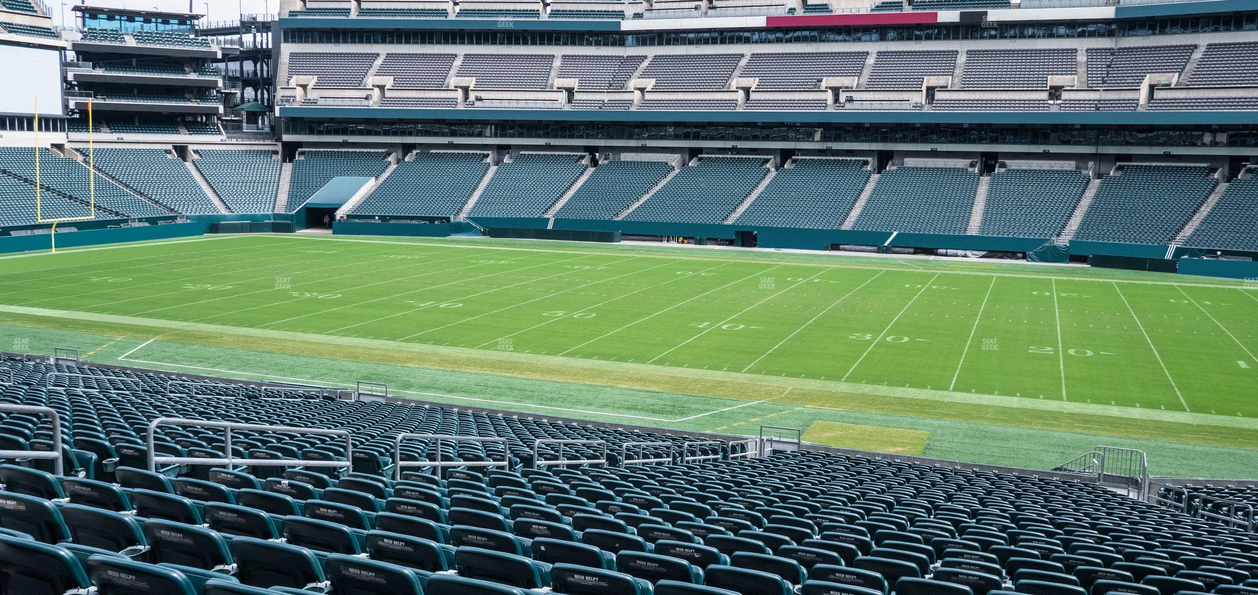 Seating view for Lincoln Financial Field Section 102