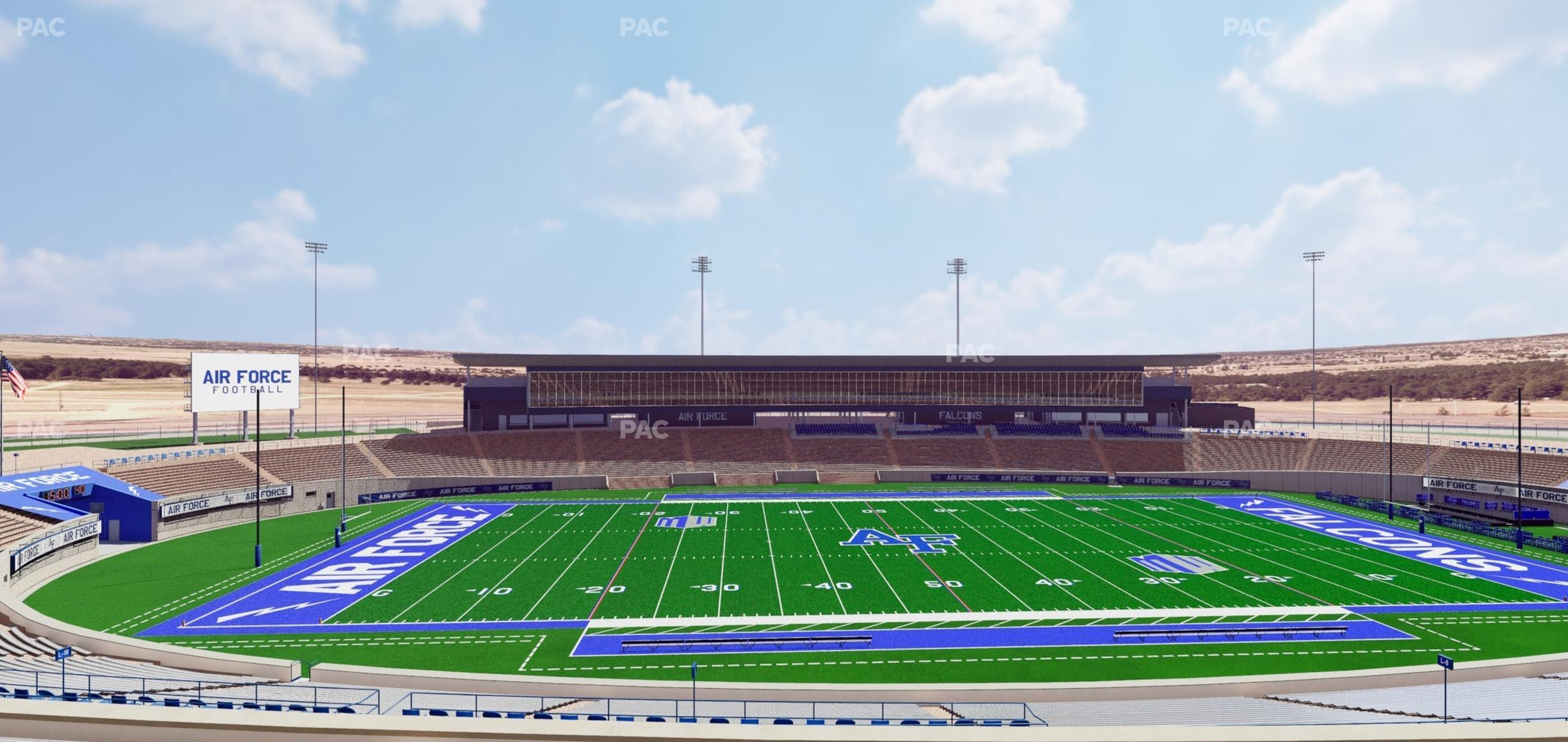 Seating view for Falcon Stadium Section M 9