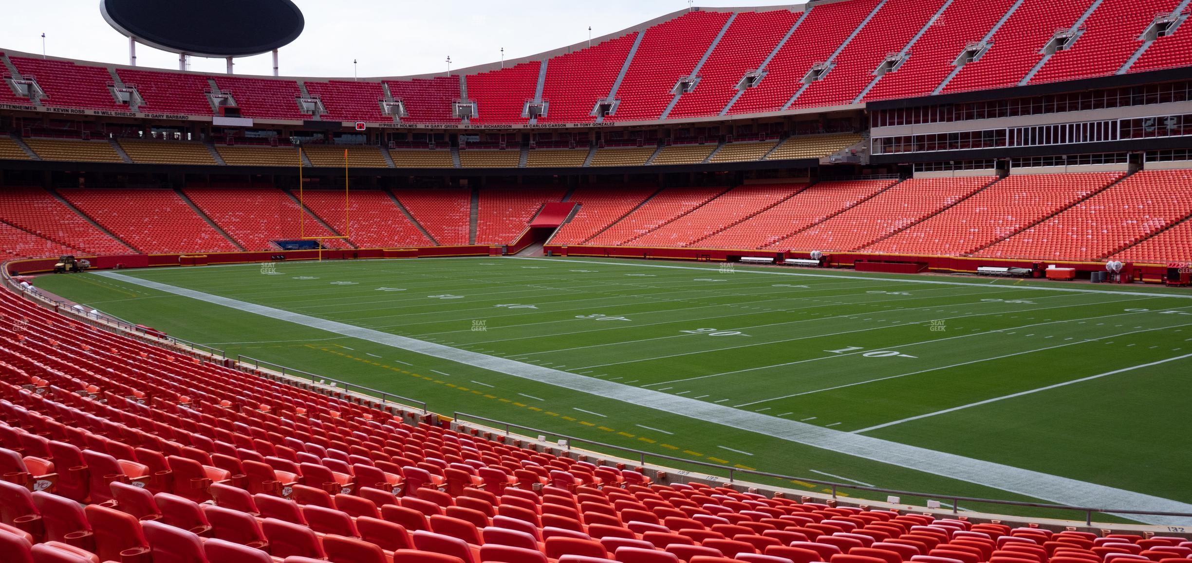 Seating view for GEHA Field at Arrowhead Stadium Section 132