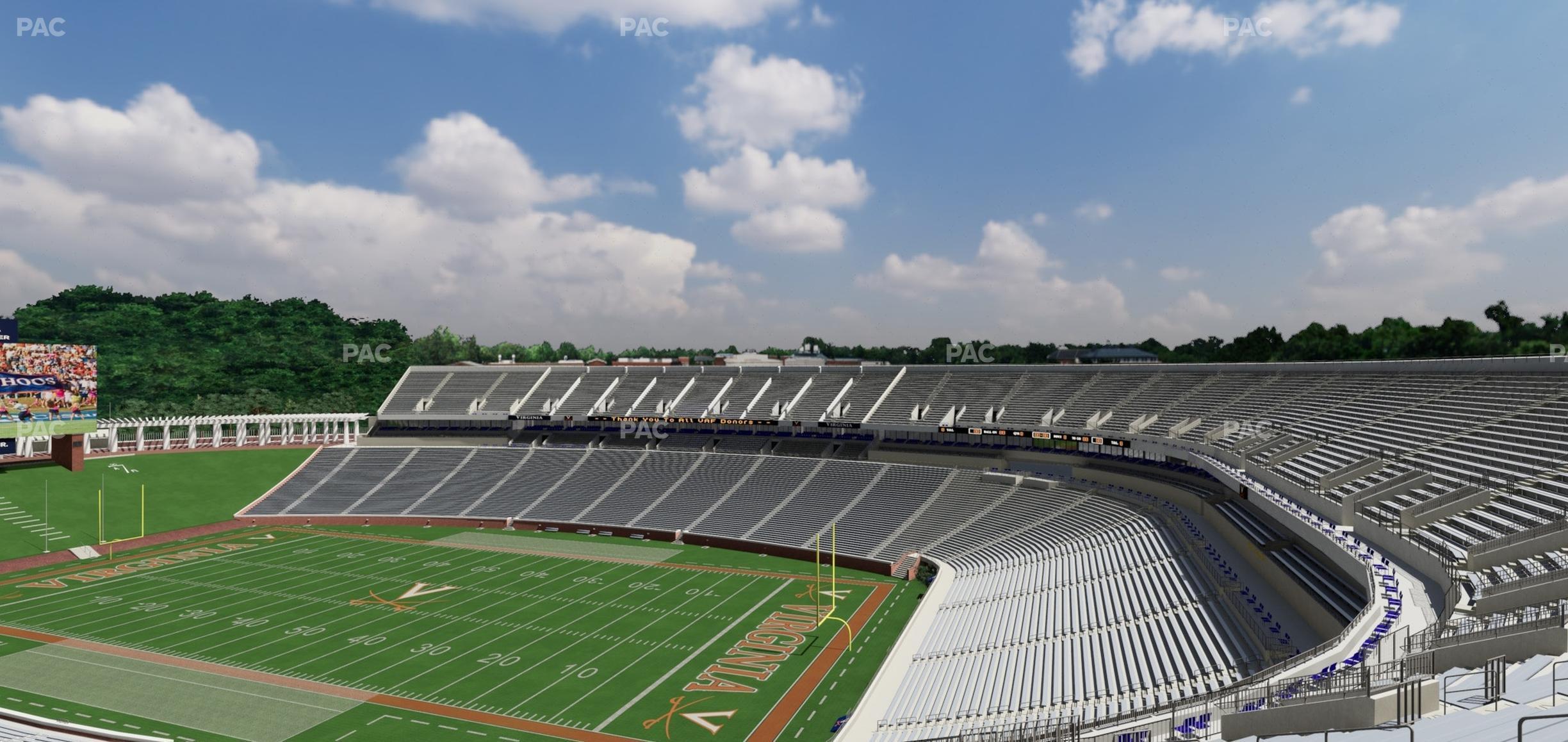 Seating view for Scott Stadium Section 527