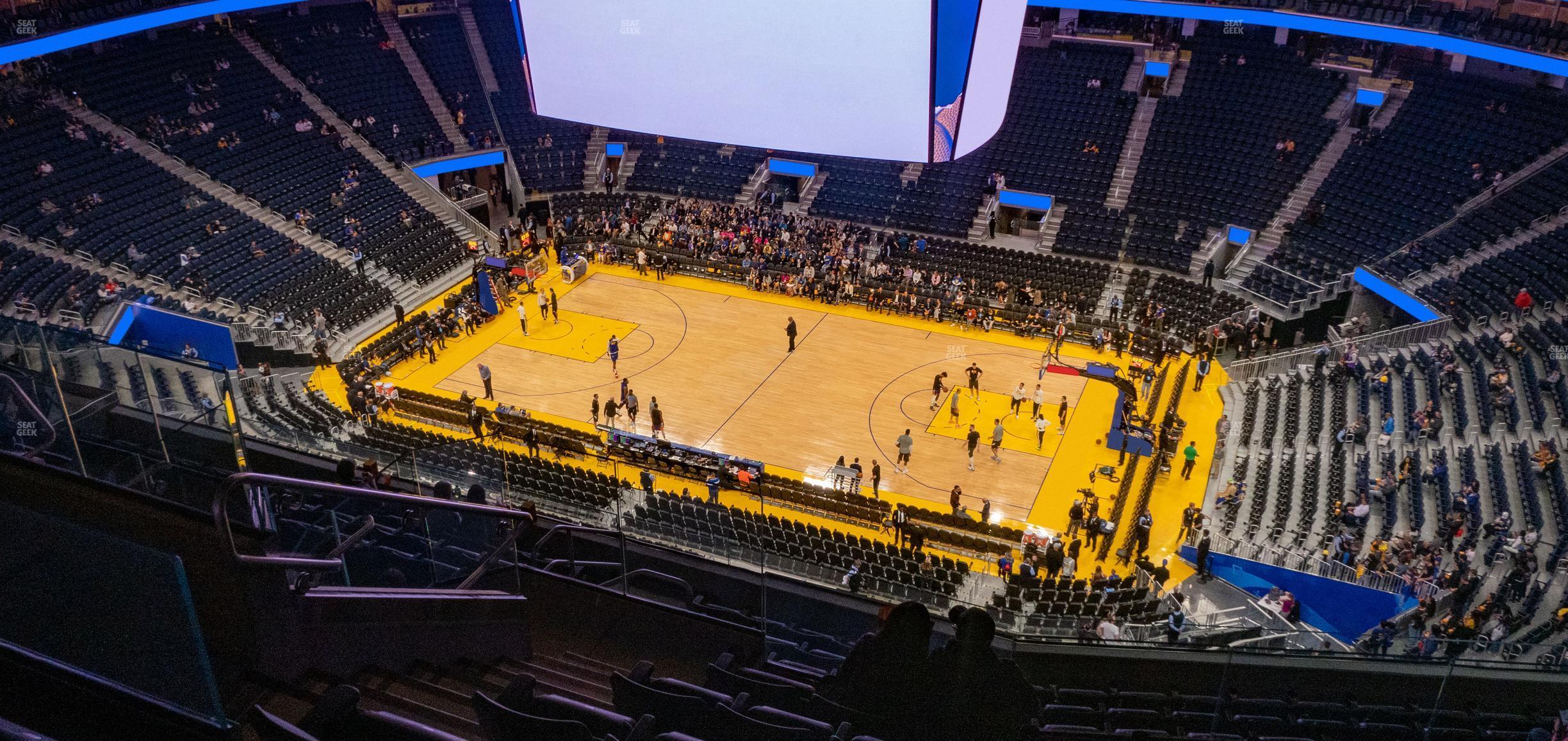 Seating view for Chase Center Section 204