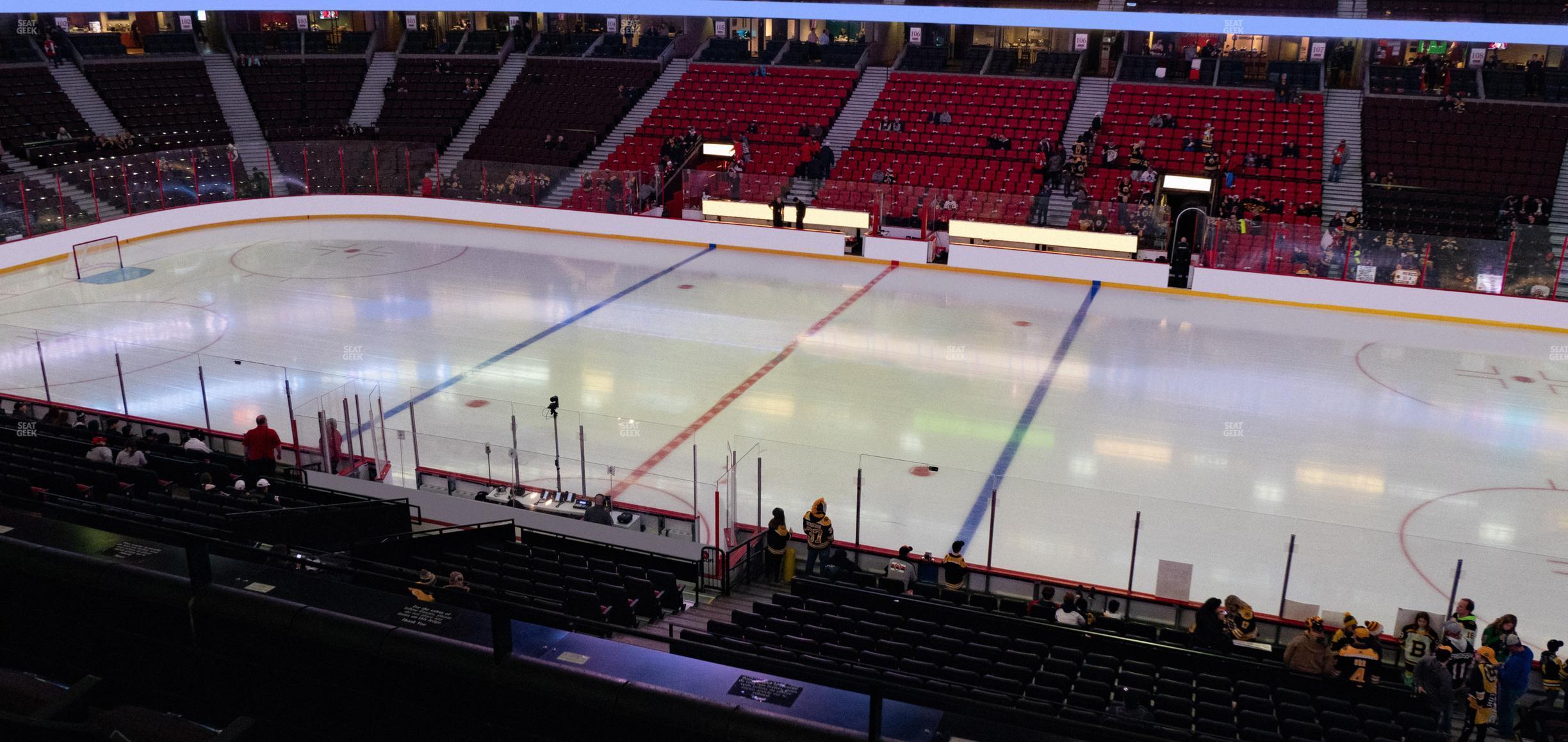 Seating view for Canadian Tire Centre Section 221