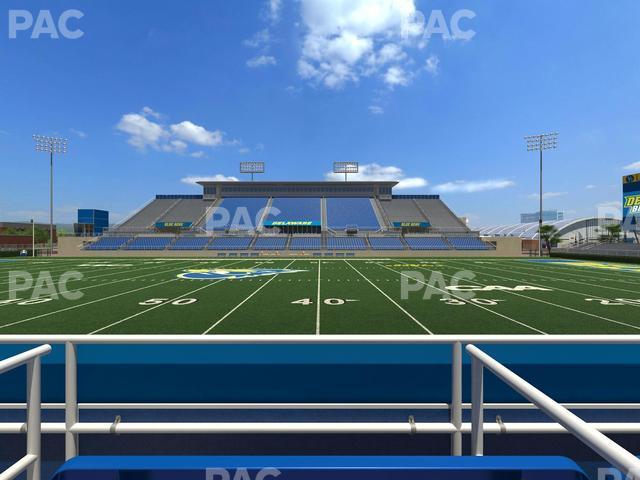 Seating view for Delaware Stadium Section East Box 70