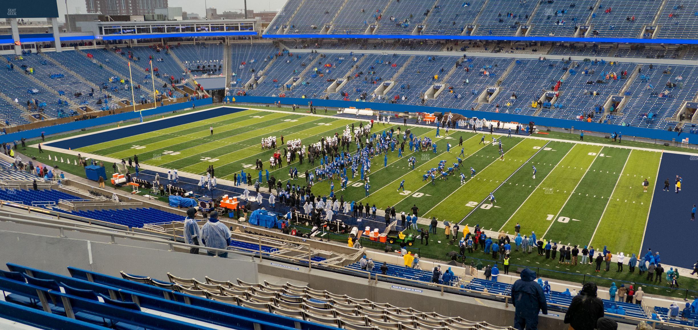 Seating view for Kroger Field Section 229