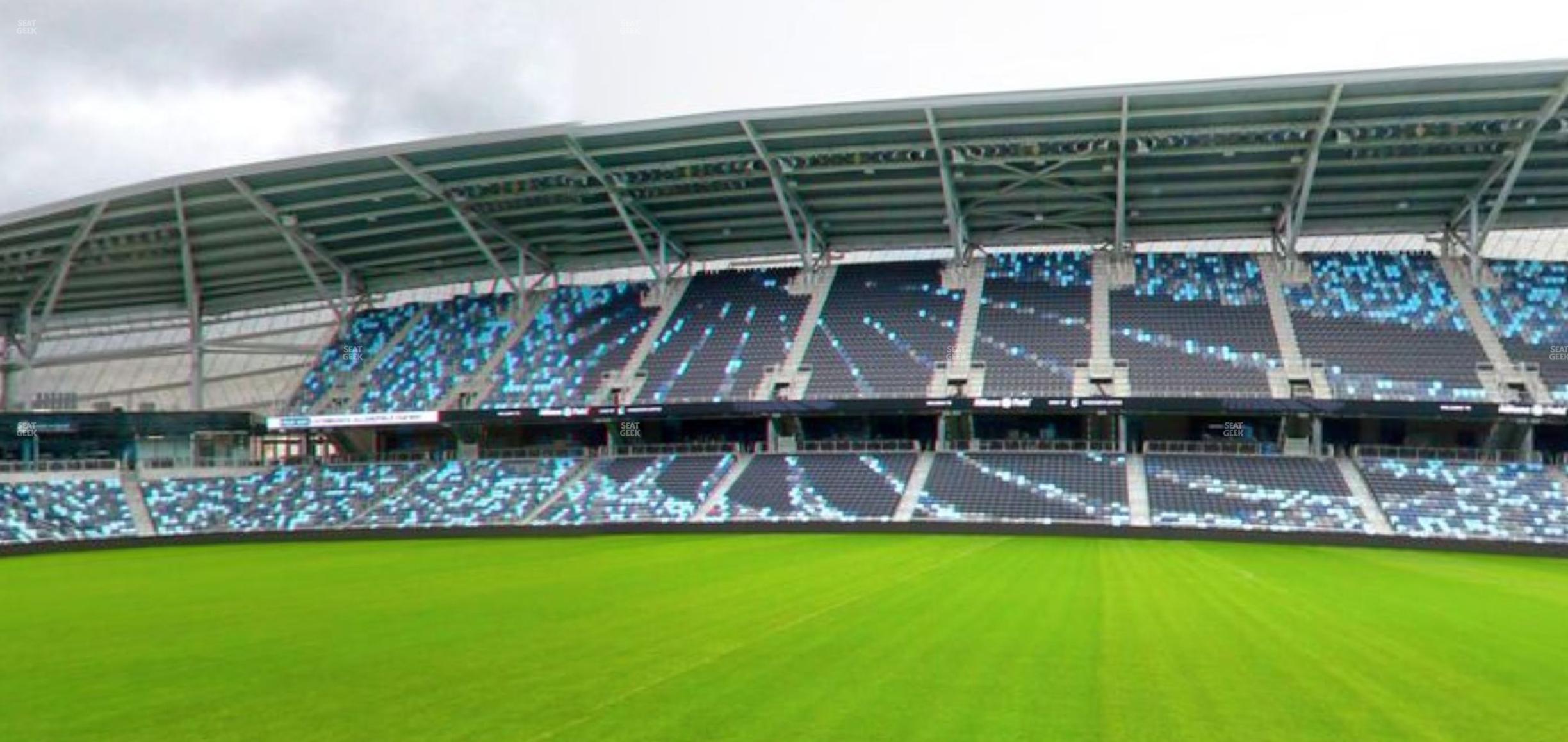 Seating view for Allianz Field Section Field Club 5