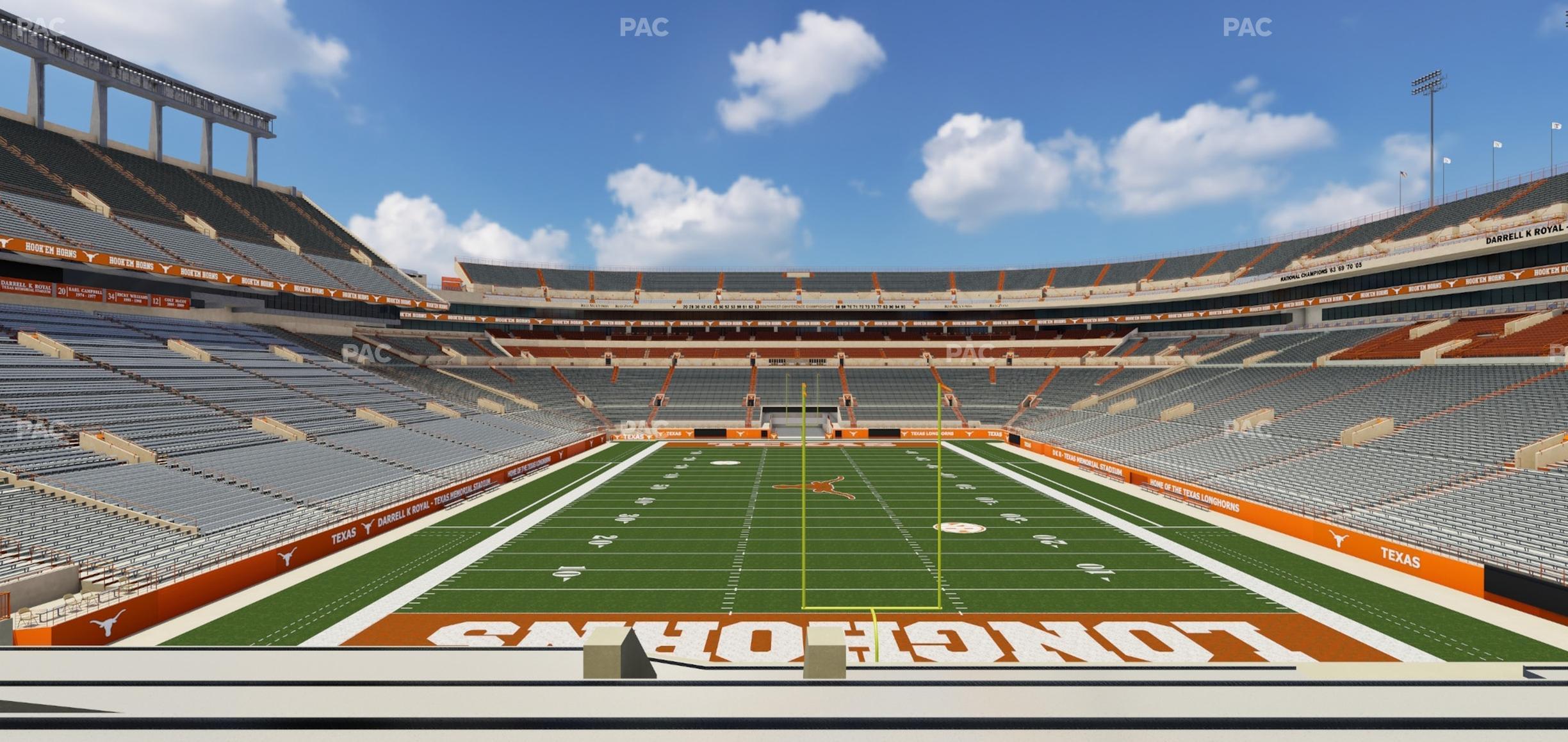 Seating view for Darrell K Royal - Texas Memorial Stadium Section 39 R