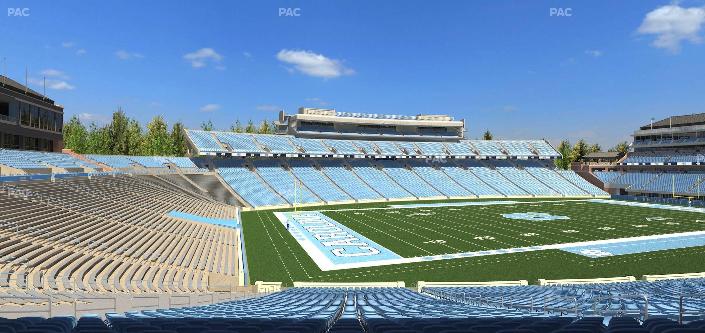 Seating view for Kenan Memorial Stadium Section 120