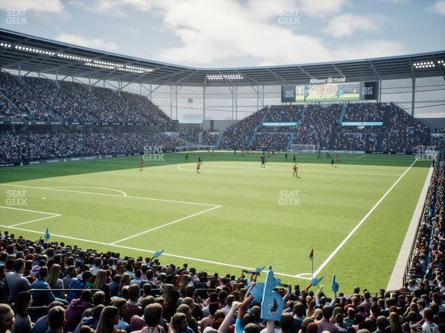 Seating view for Allianz Field Section 01