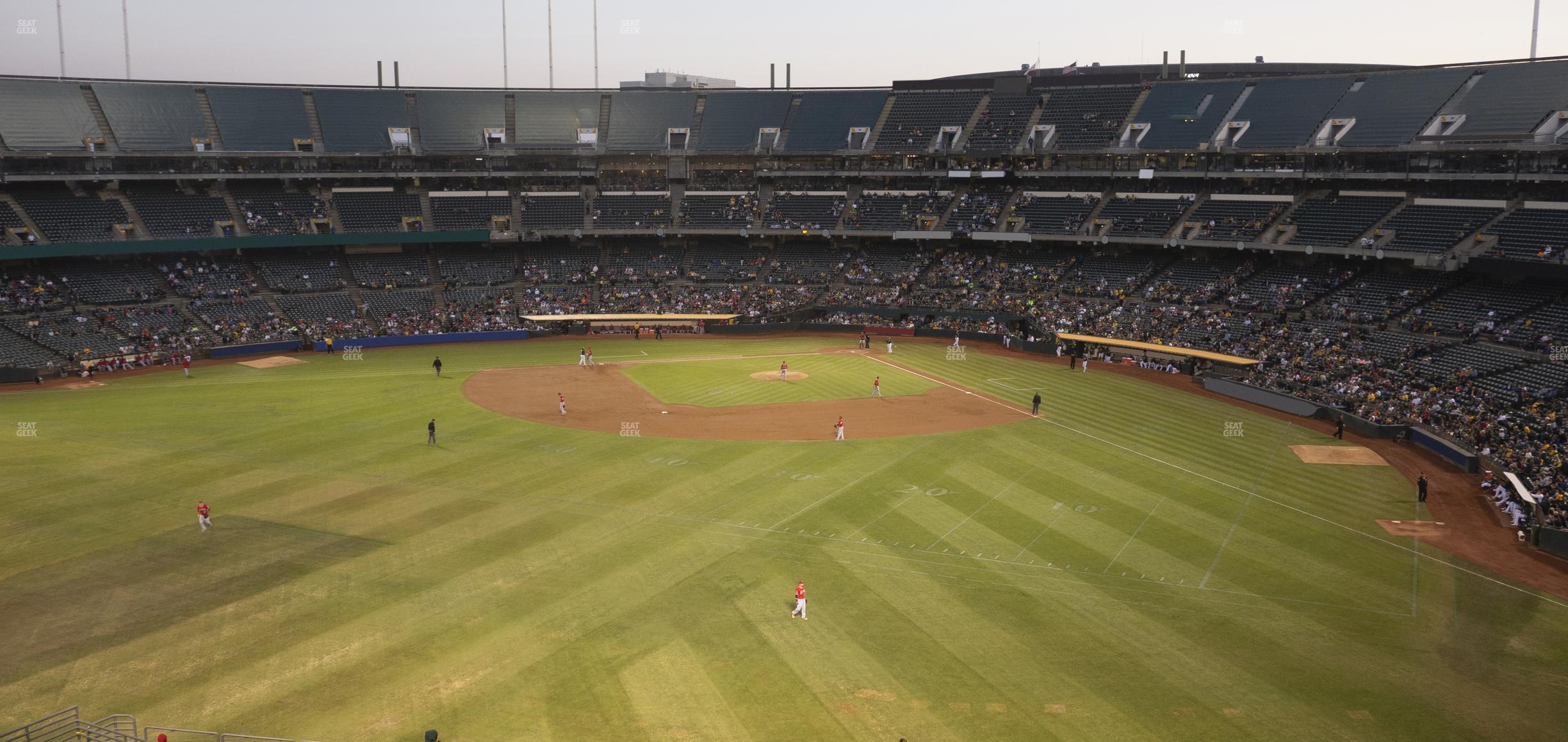 Seating view for Oakland Coliseum Section 237