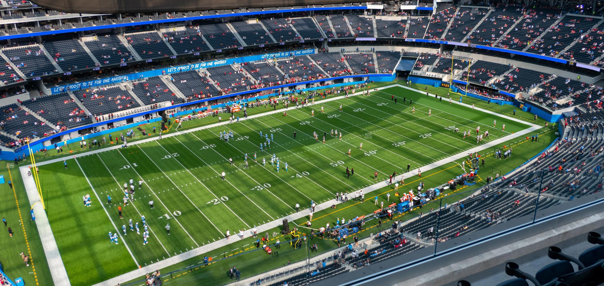 Seating view for SoFi Stadium Section 409