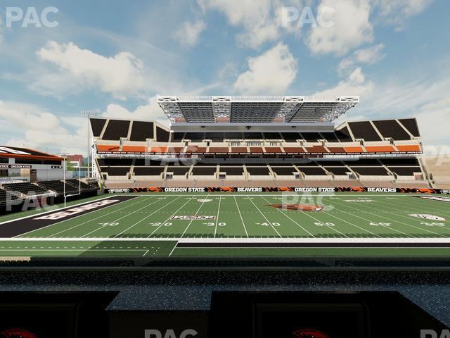 Seating view for Reser Stadium Section Box 25