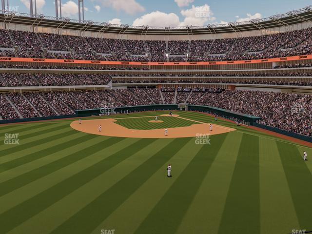 Seating view for Progressive Field Section 183