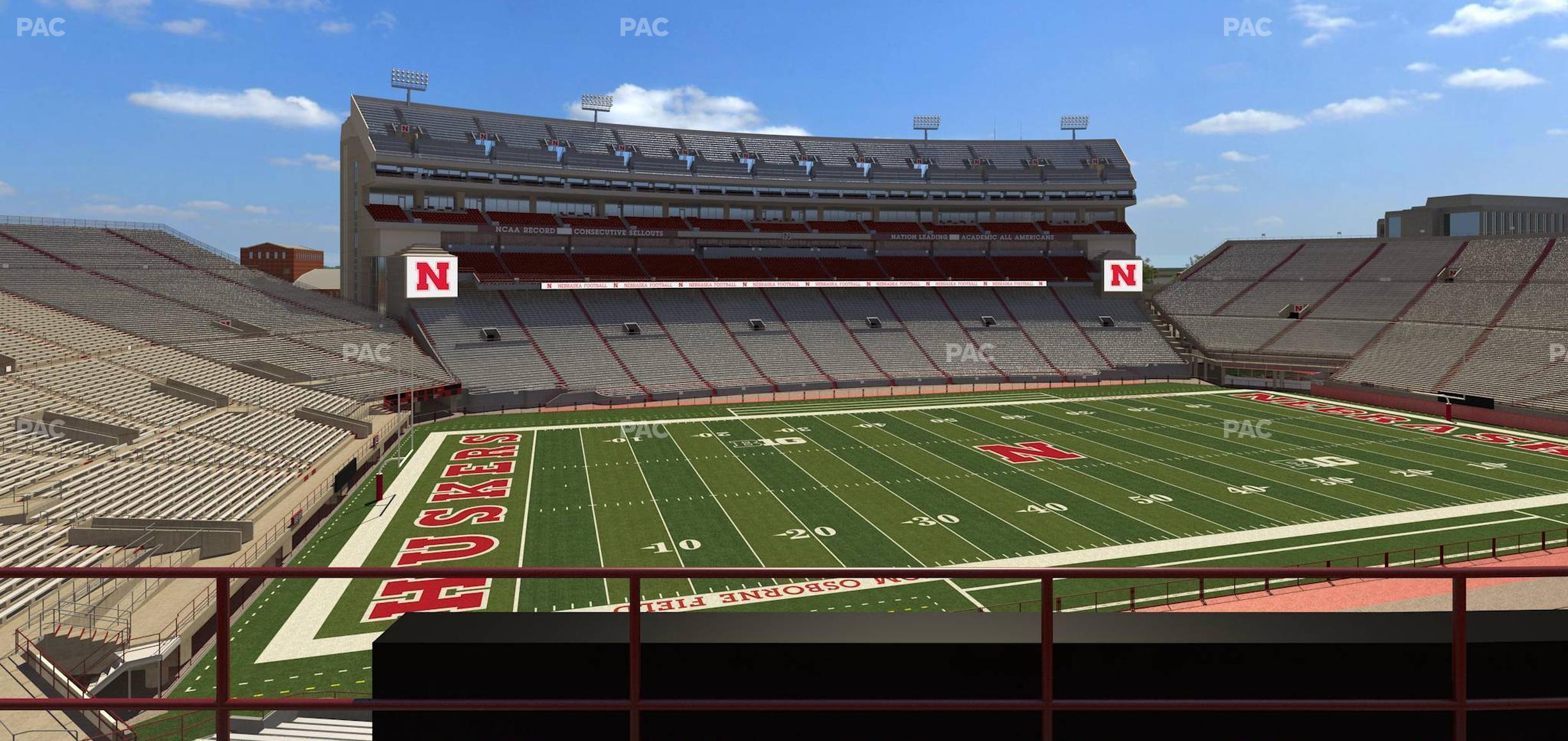 Seating view for Memorial Stadium Nebraska Section 230