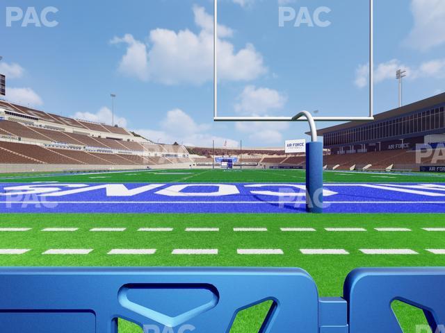 Seating view for Falcon Stadium Section Field Box 6