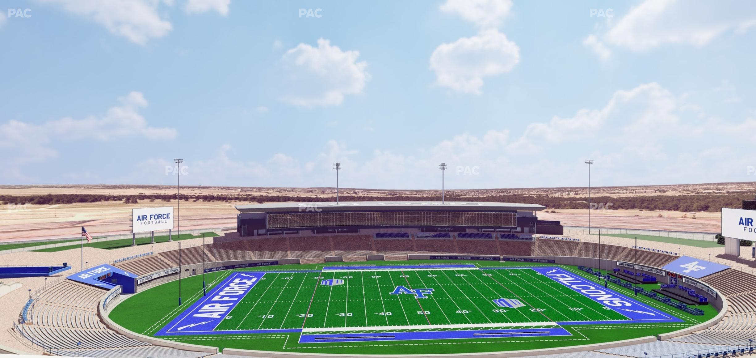 Seating view for Falcon Stadium Section Od 8