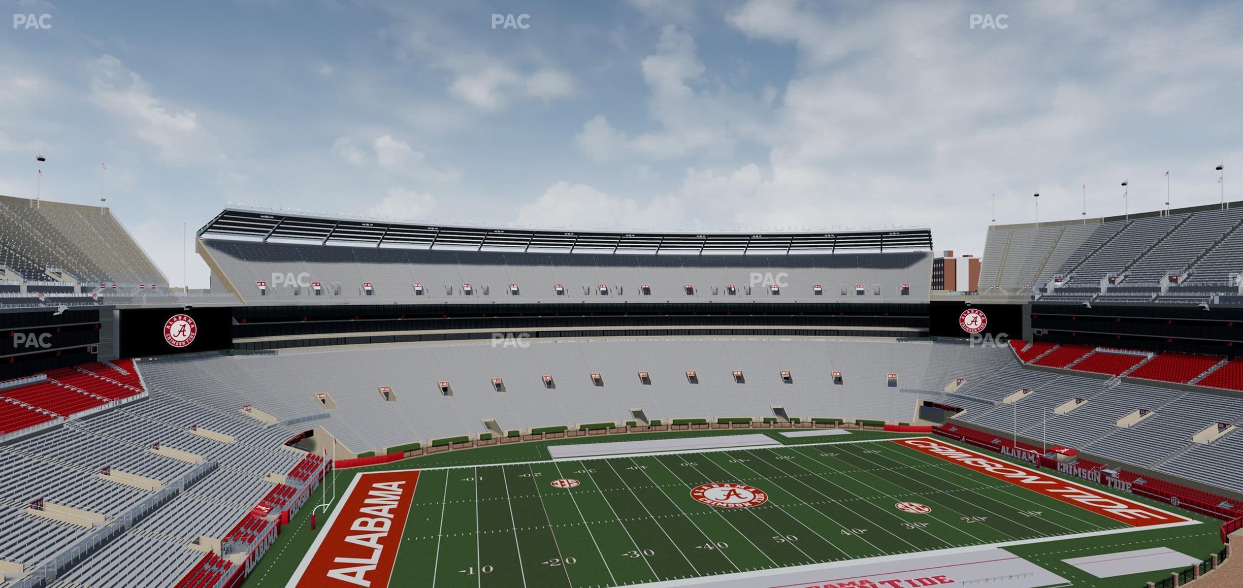 Seating view for Bryant Denny Stadium Section U 3 M