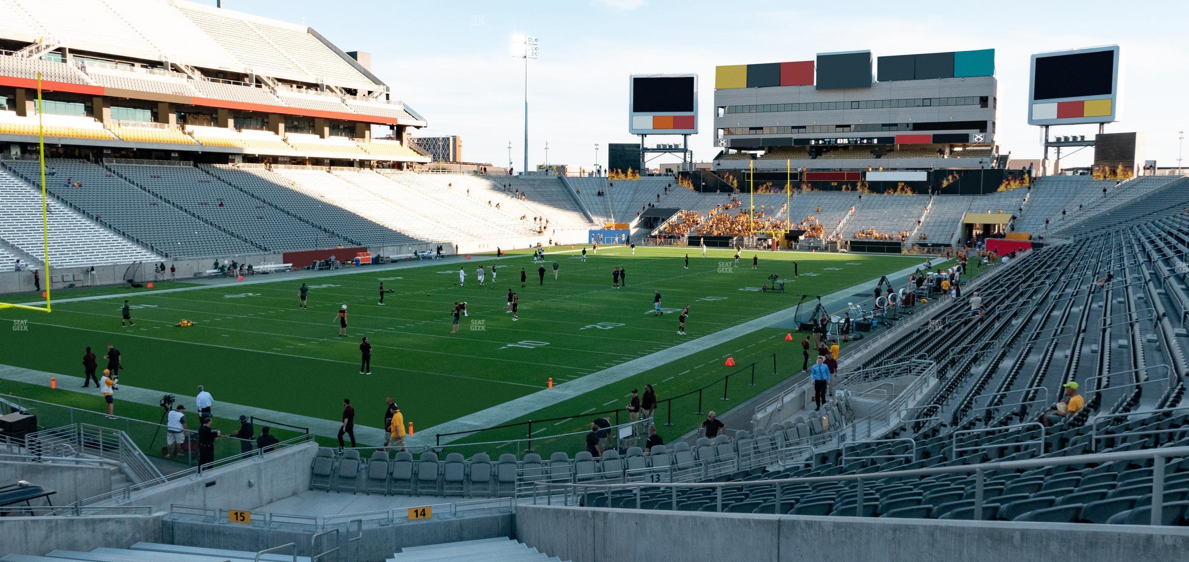 Seating view for Mountain America Stadium Section 14