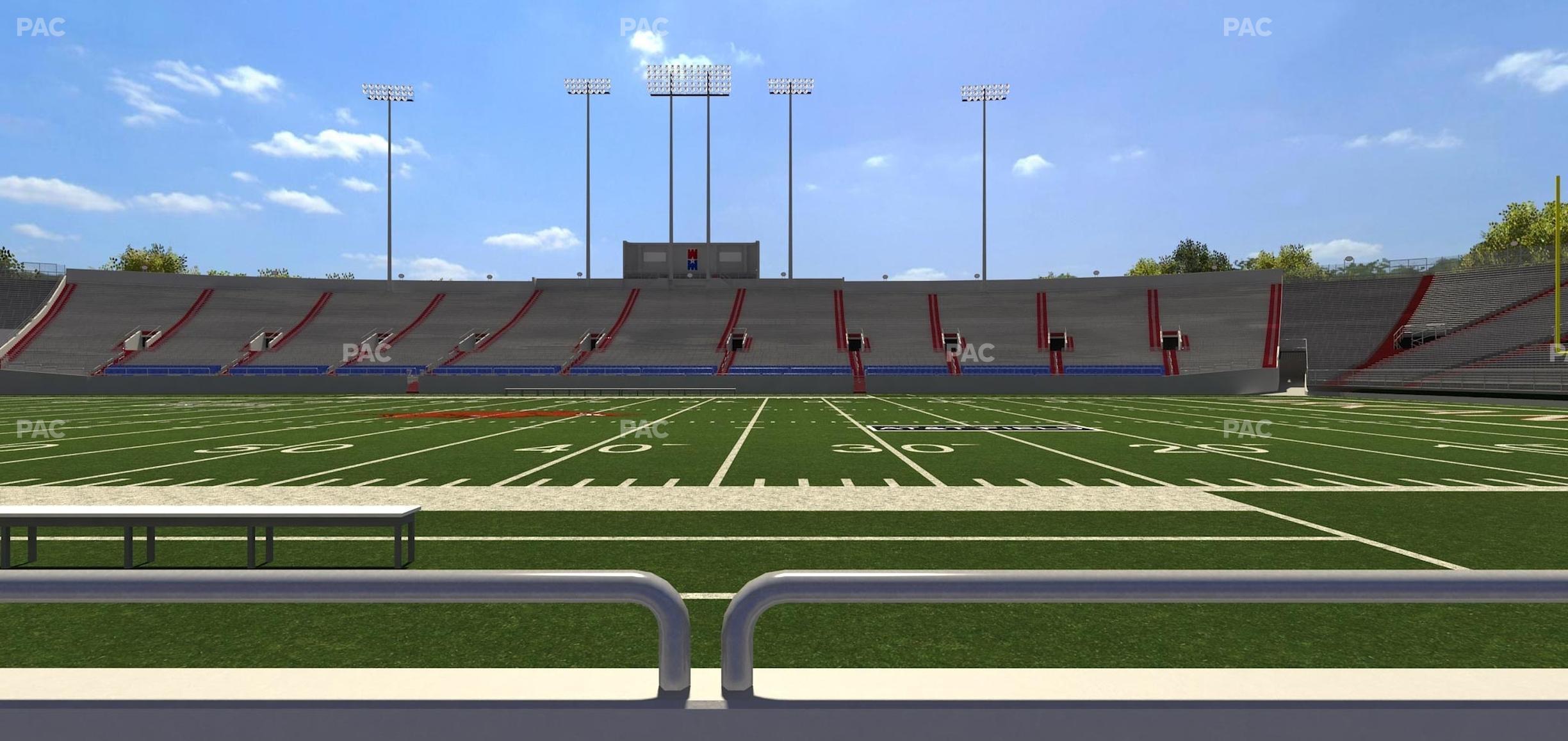 Seating view for War Memorial Stadium (Little Rock) Section 25