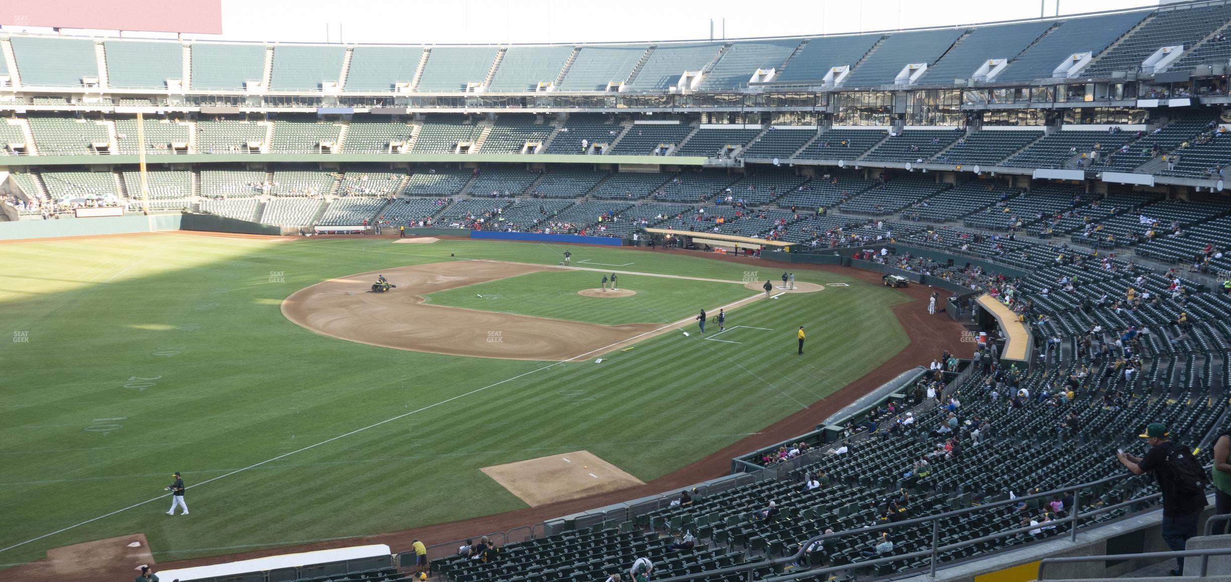 Seating view for Oakland Coliseum Section 228