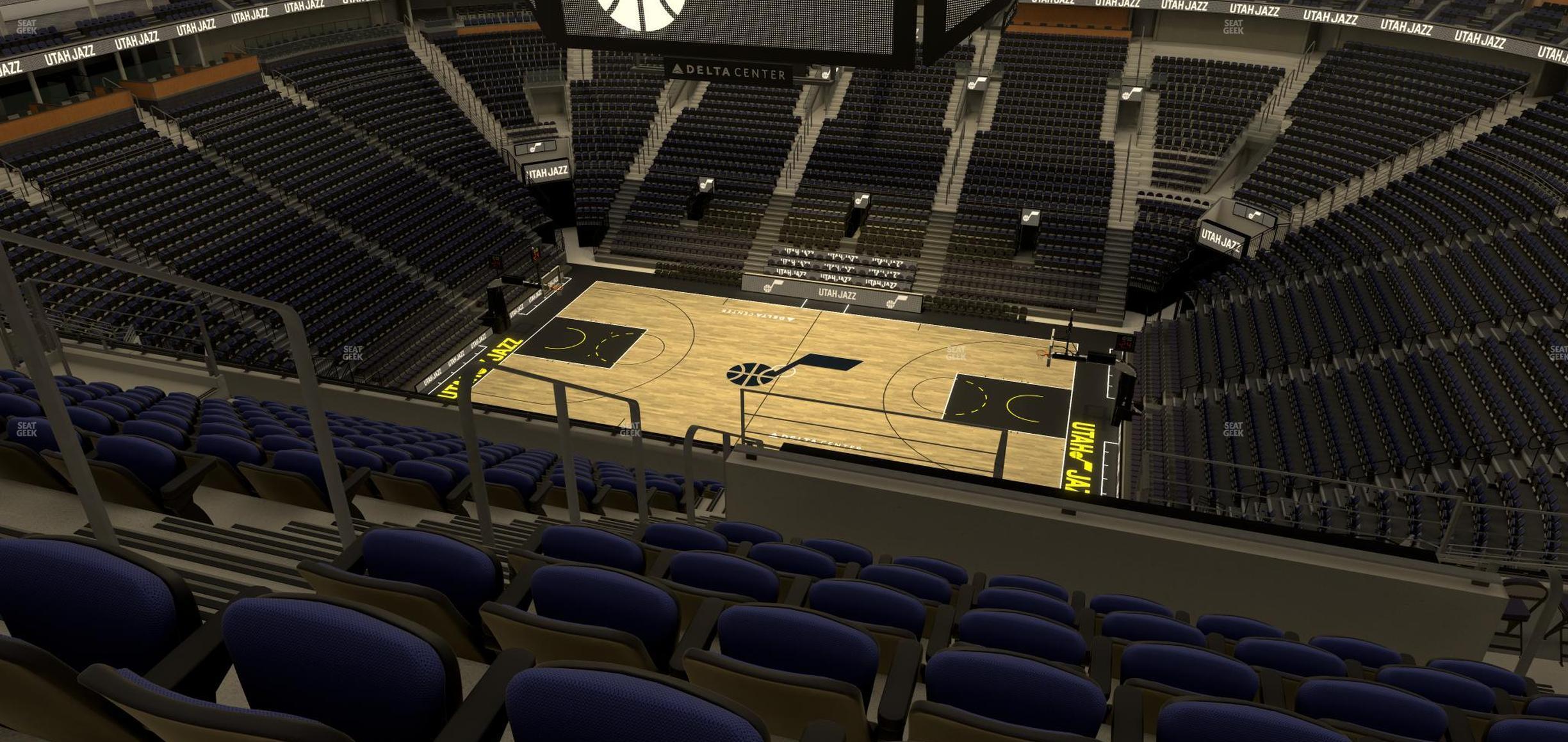 Seating view for Delta Center Section 130