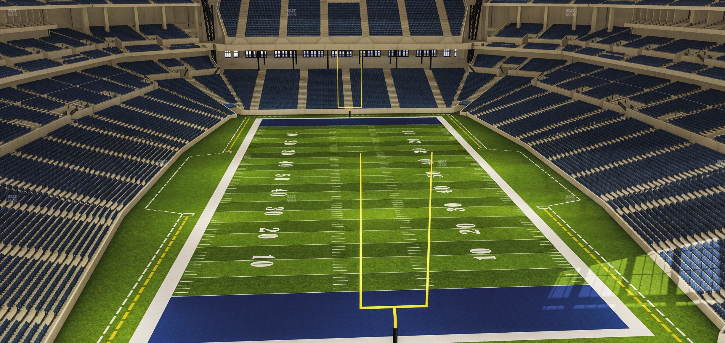 Seating view for Lucas Oil Stadium Section 527