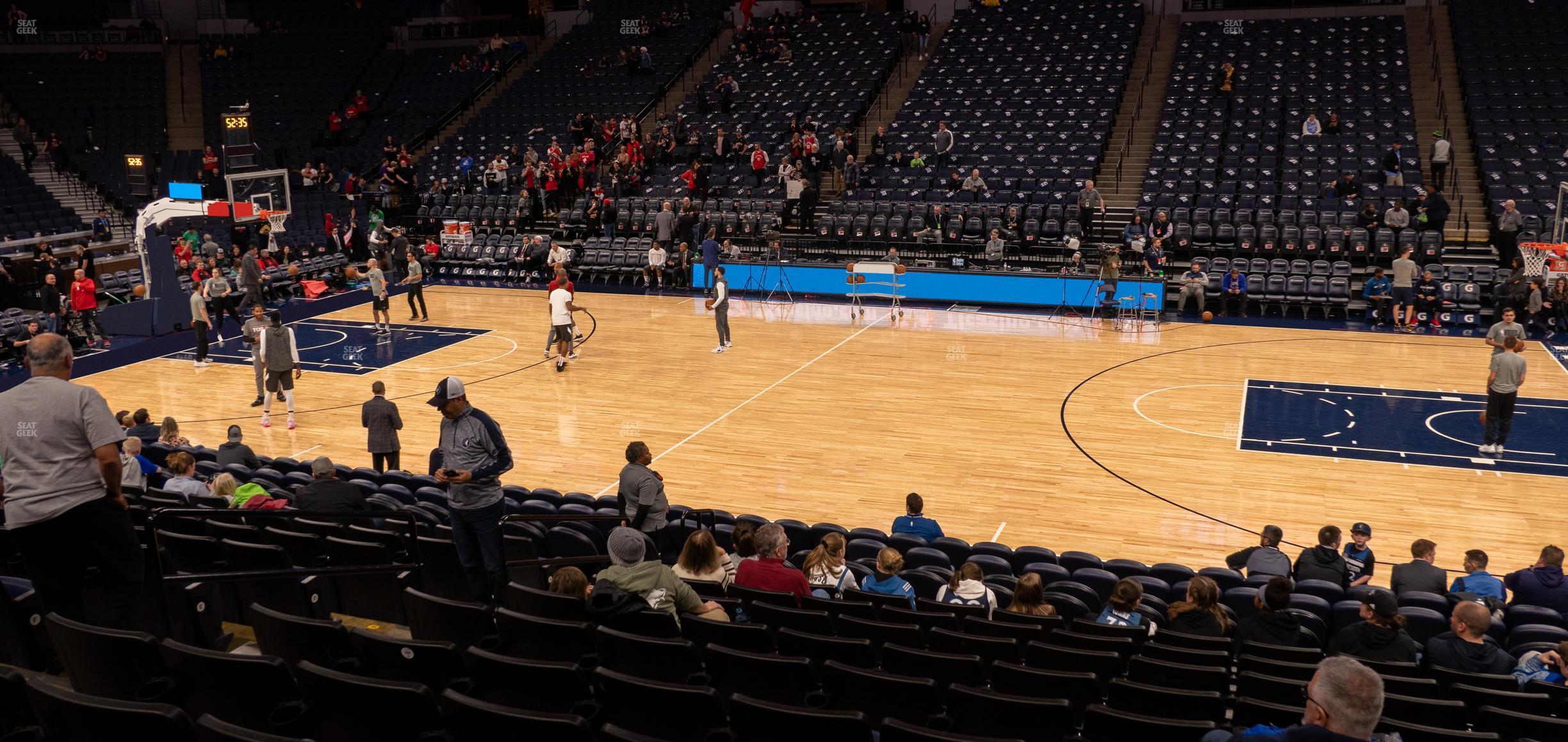 Seating view for Target Center Section 110