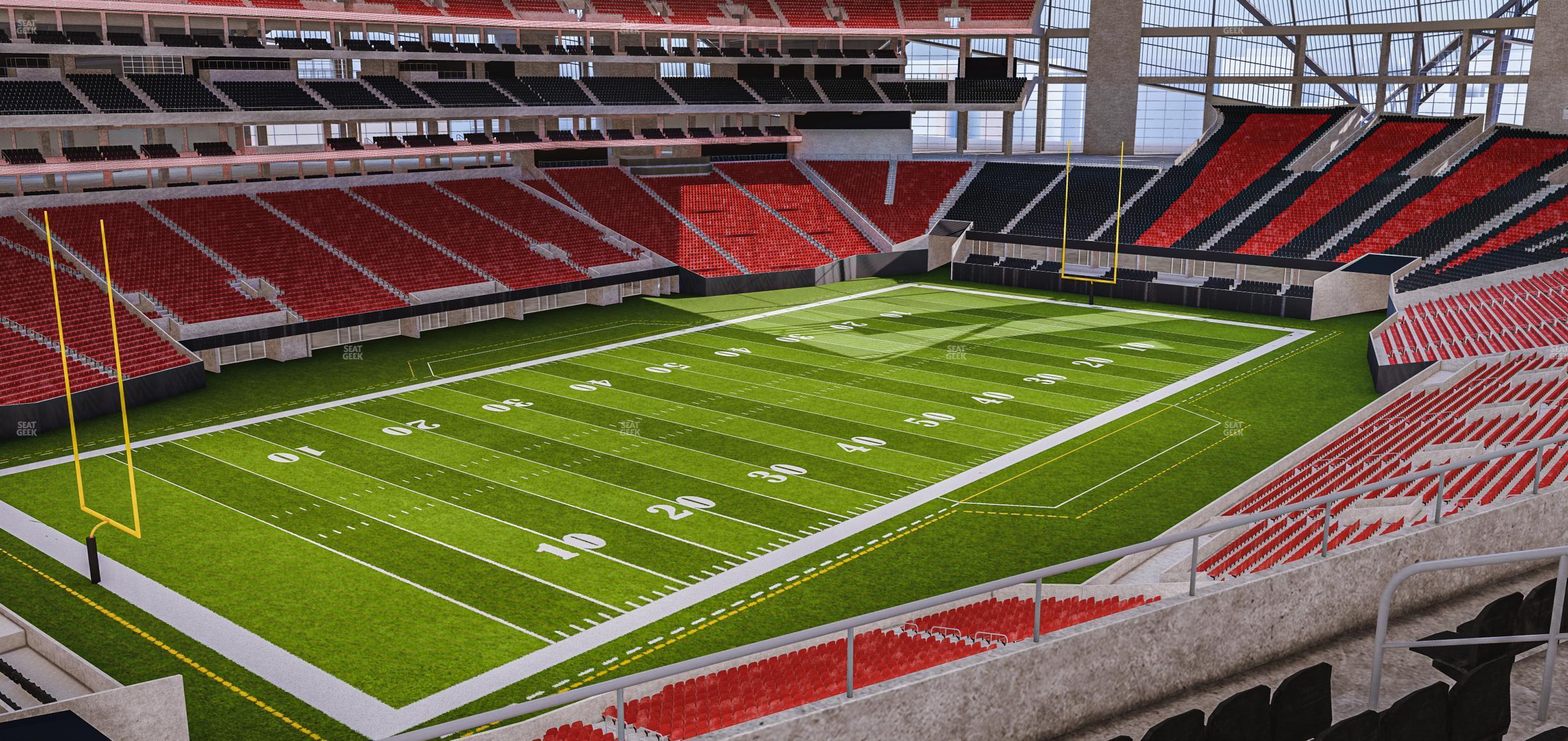 Seating view for Mercedes-Benz Stadium Section 218