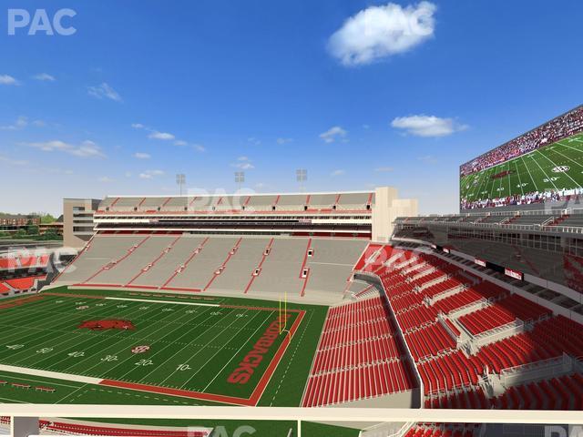 Seating view for Razorback Stadium Section 500 3