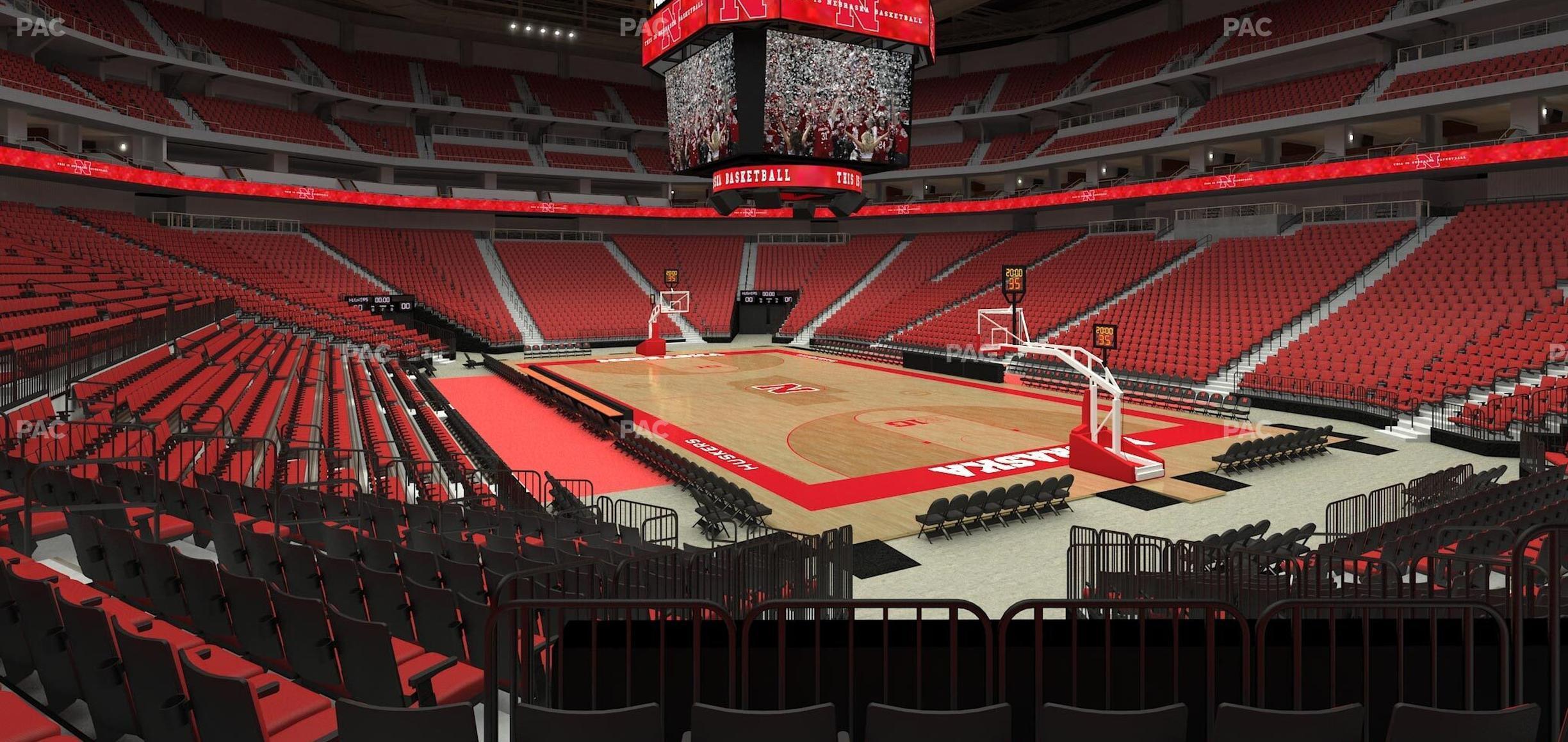 Seating view for Pinnacle Bank Arena Section 103