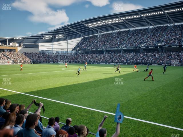 Seating view for Allianz Field Section Field Club 1