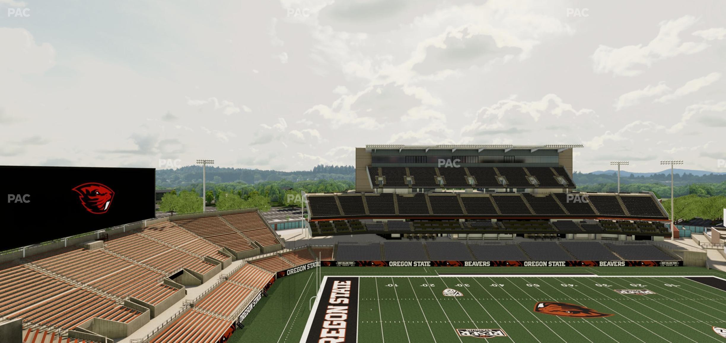 Seating view for Reser Stadium Section 223