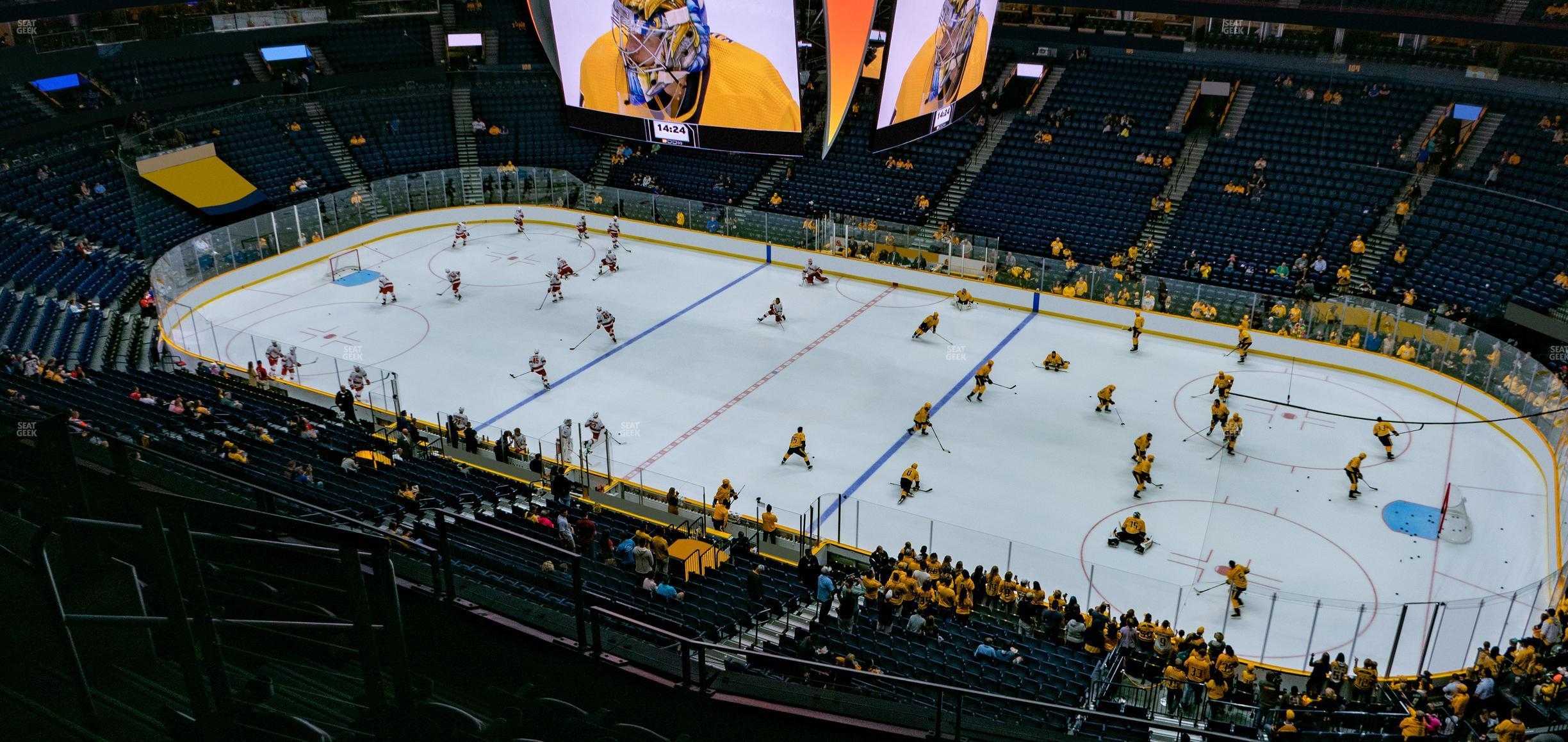 Seating view for Bridgestone Arena Section 328