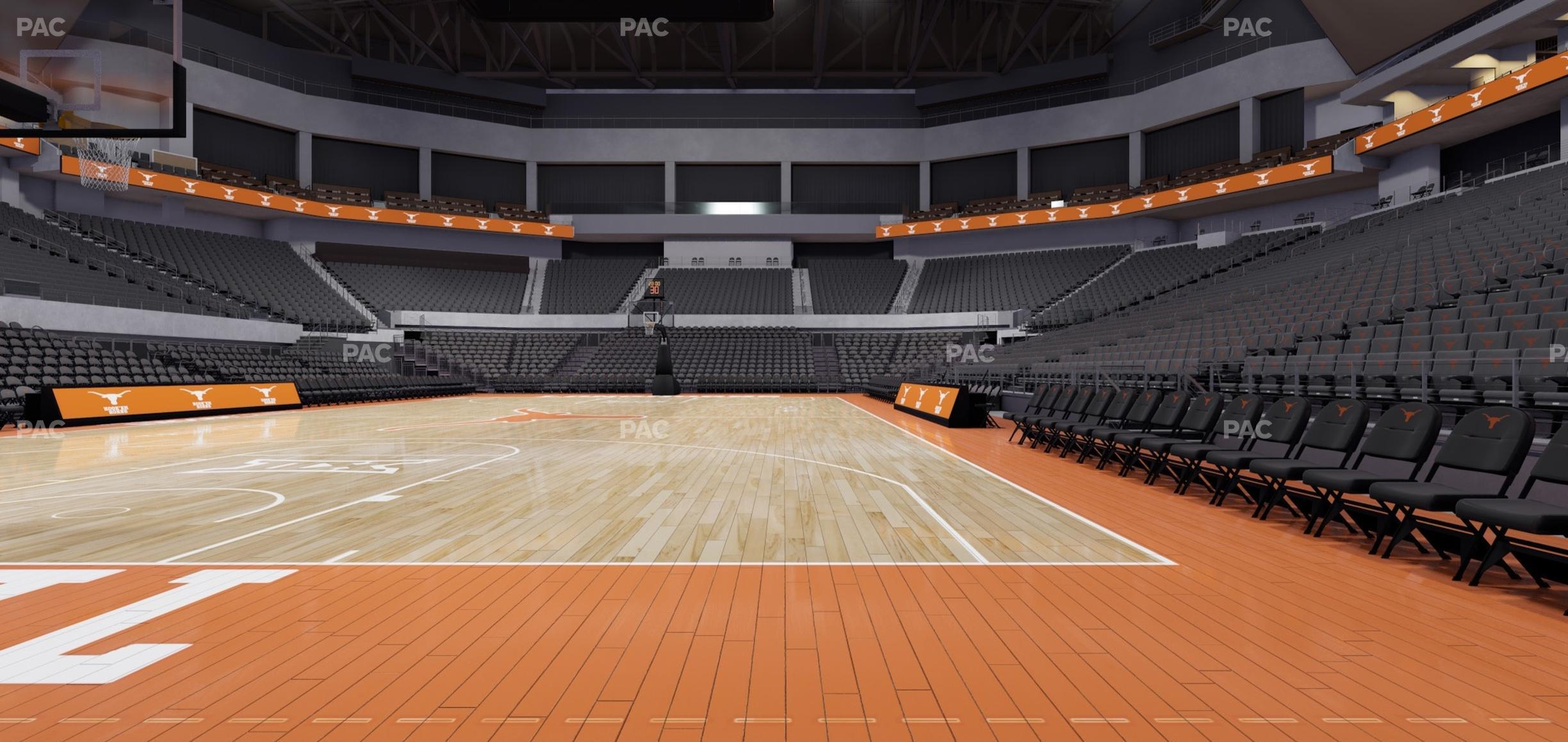 Seating view for Moody Center ATX Section Courtside East 1