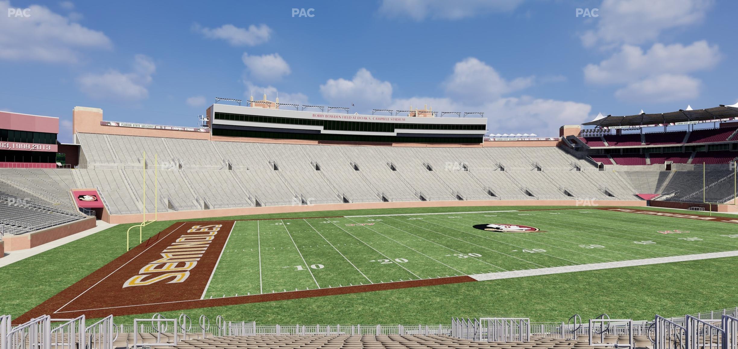 Seating view for Doak Campbell Stadium Section 36