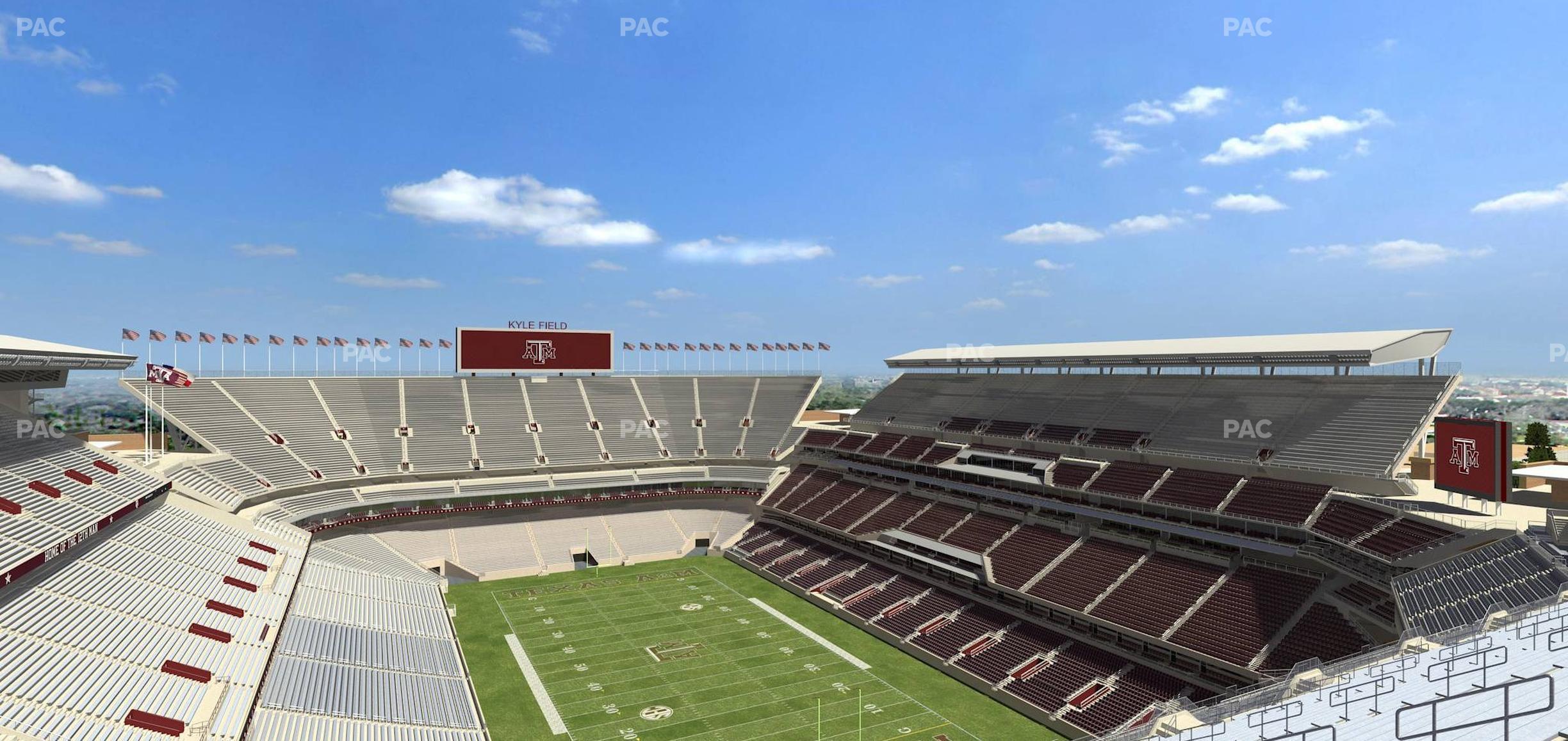 Seating view for Kyle Field Section 419