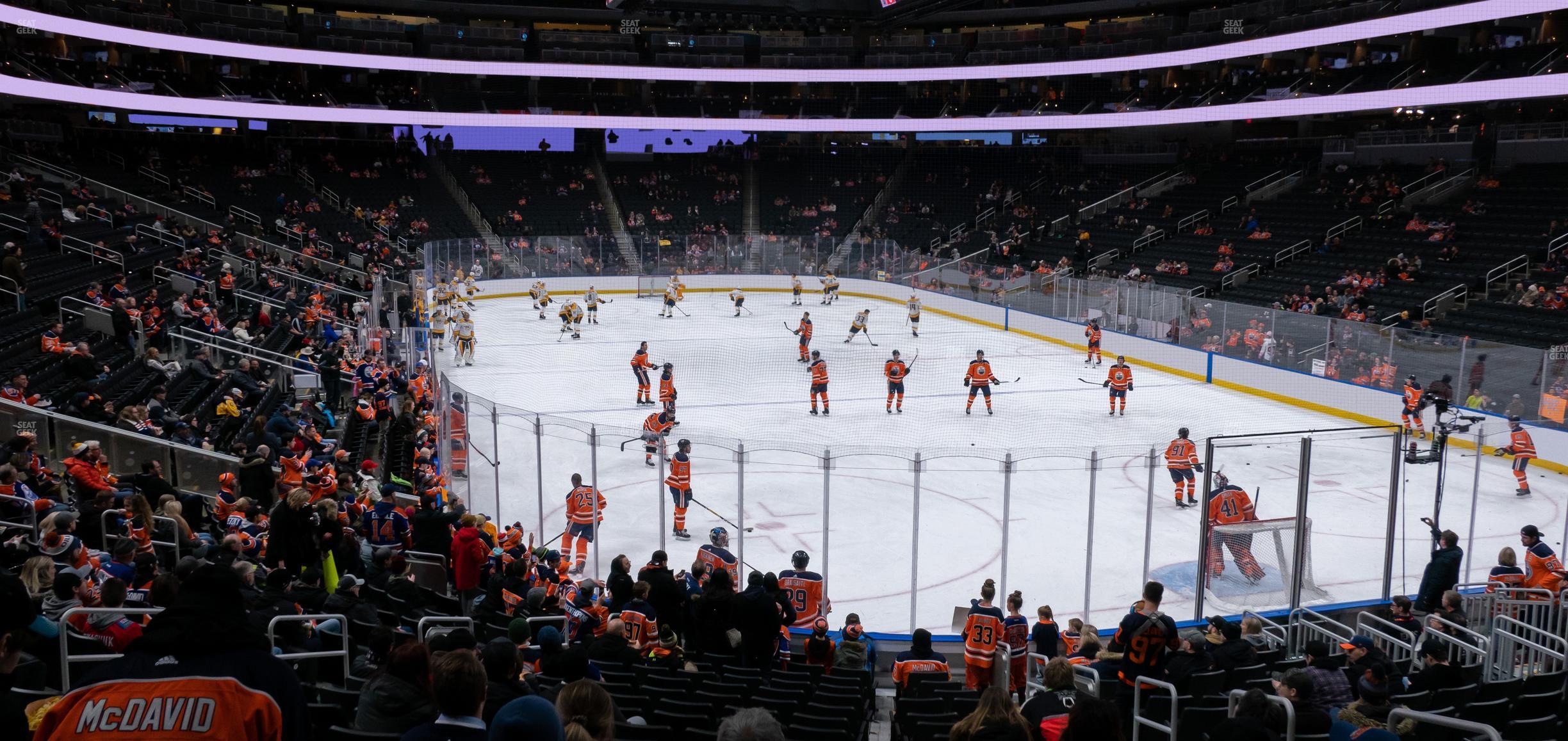 Seating view for Rogers Place Section 130