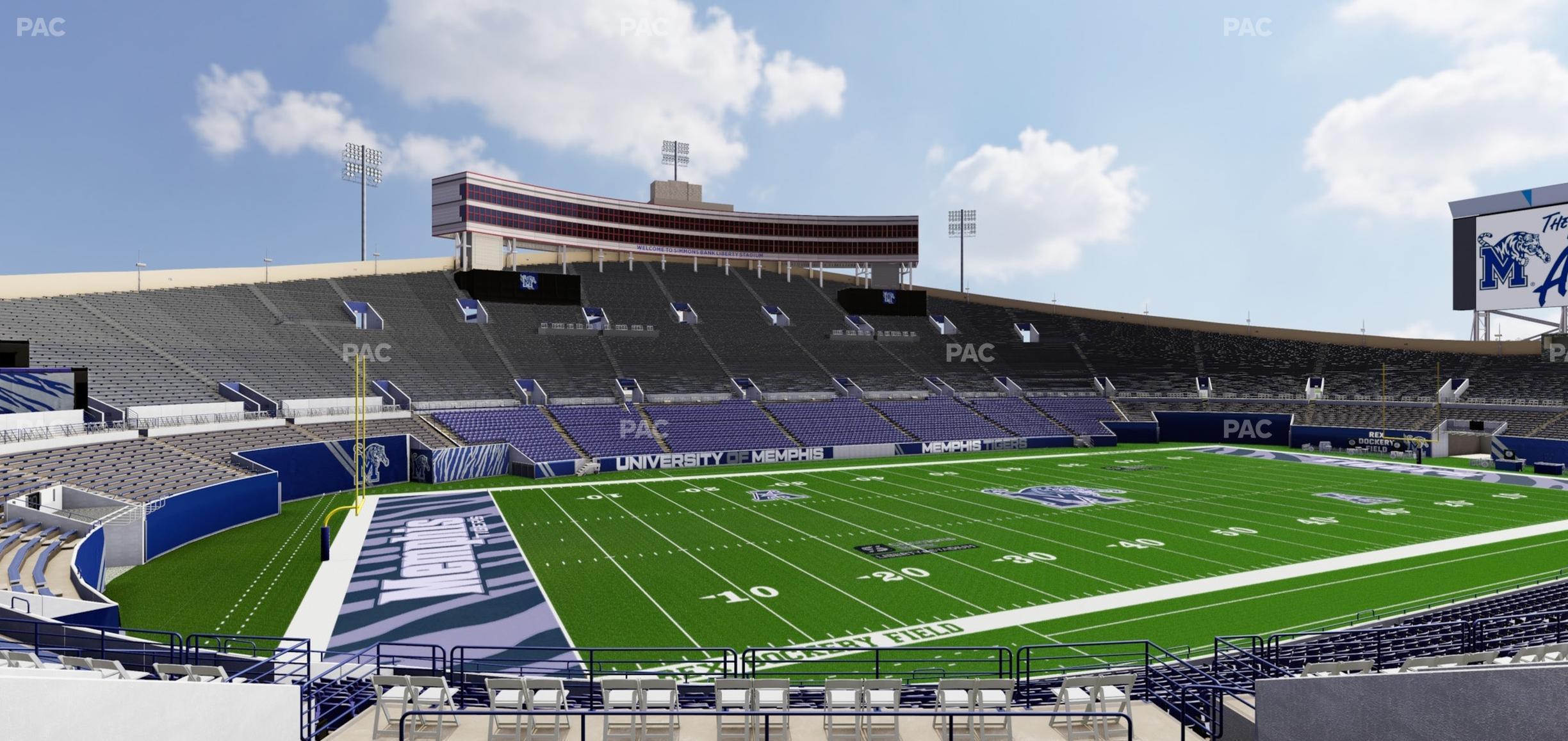 Seating view for Simmons Bank Liberty Stadium Section Box 108