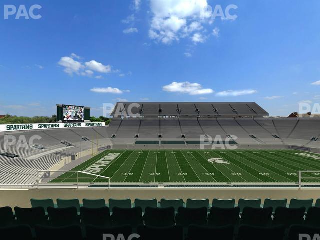 Seating view for Spartan Stadium (Michigan) Section Spartan Club 9