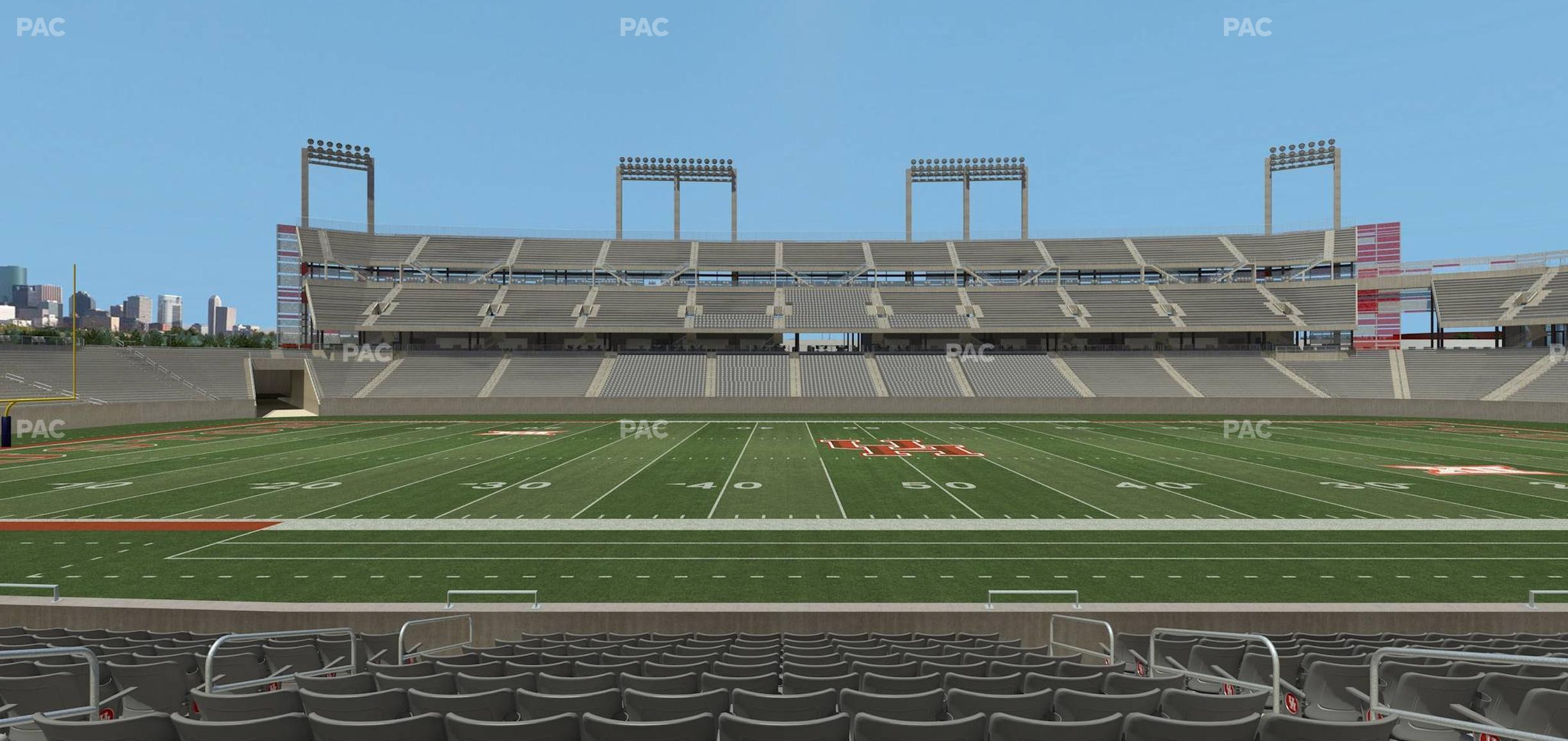 Seating view for TDECU Stadium Section Club 110