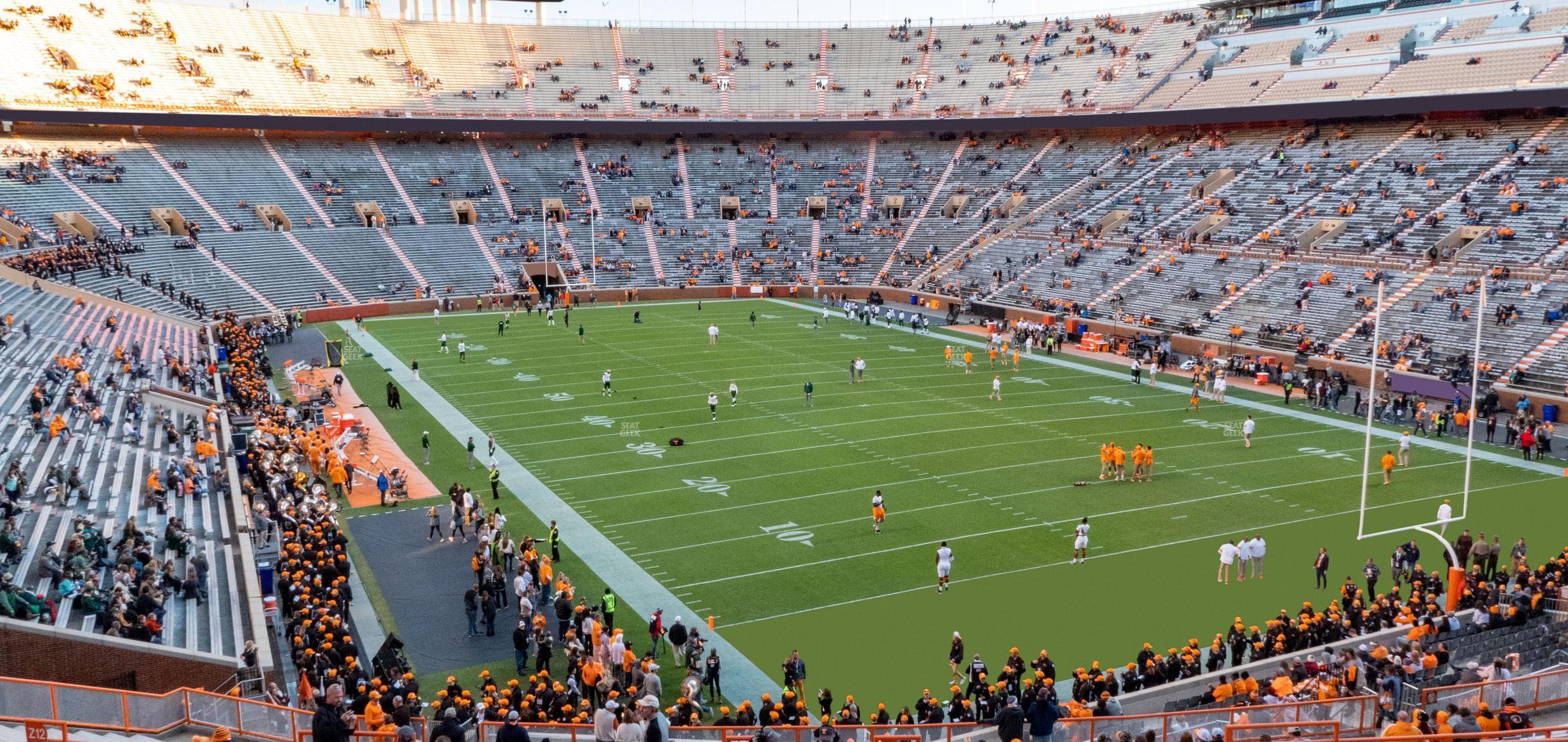 Seating view for Neyland Stadium Section Z 11